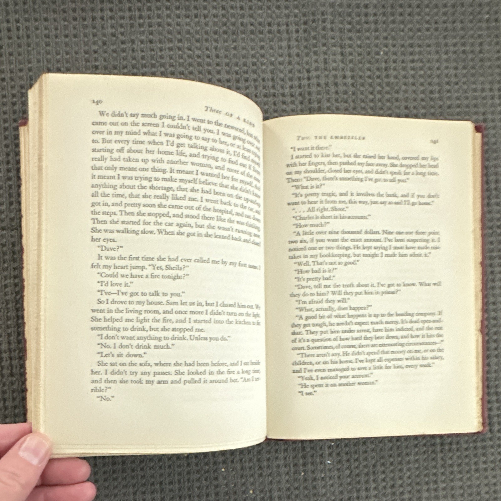 Three of a Kind by James M. Cain HC, Alfred A. Knopf, 1945, Leather Bound