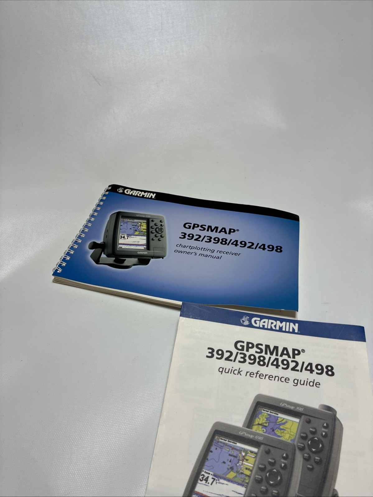 Garmin GPSMAP 392/398 492/498 Owners Manual: 111 Pages Black and White