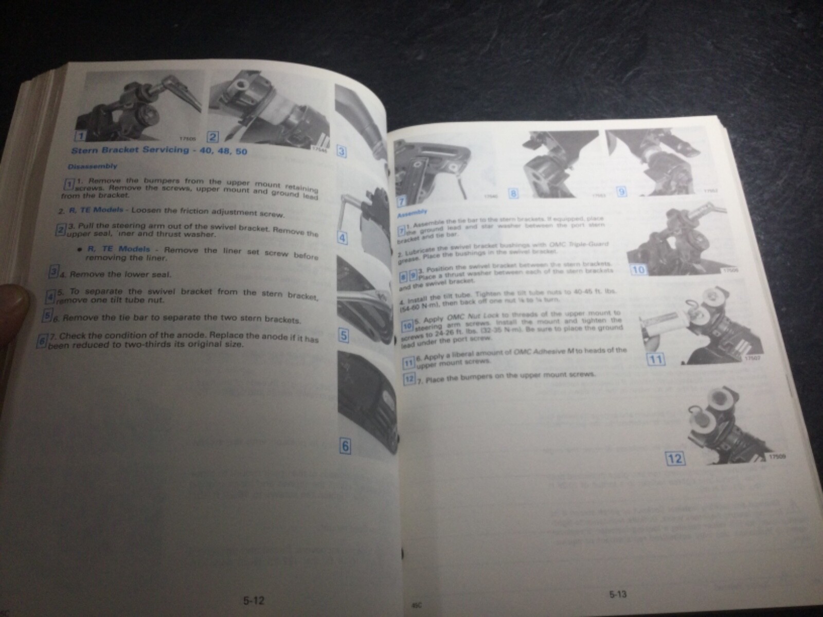 1989 Johnson Evinrude 40-55 HP Outboards OEM Service Manual CE 25 40 48 50 55 HP