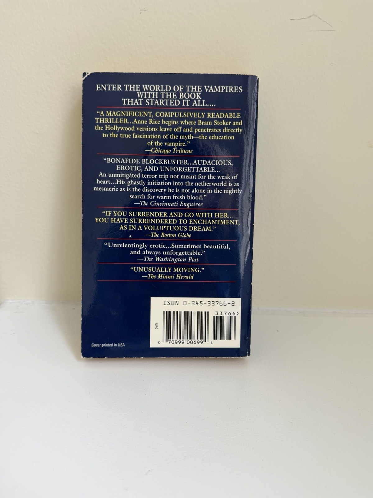 Vintage Interview with the Vampire Anne Rice 1977 Paperback Edition