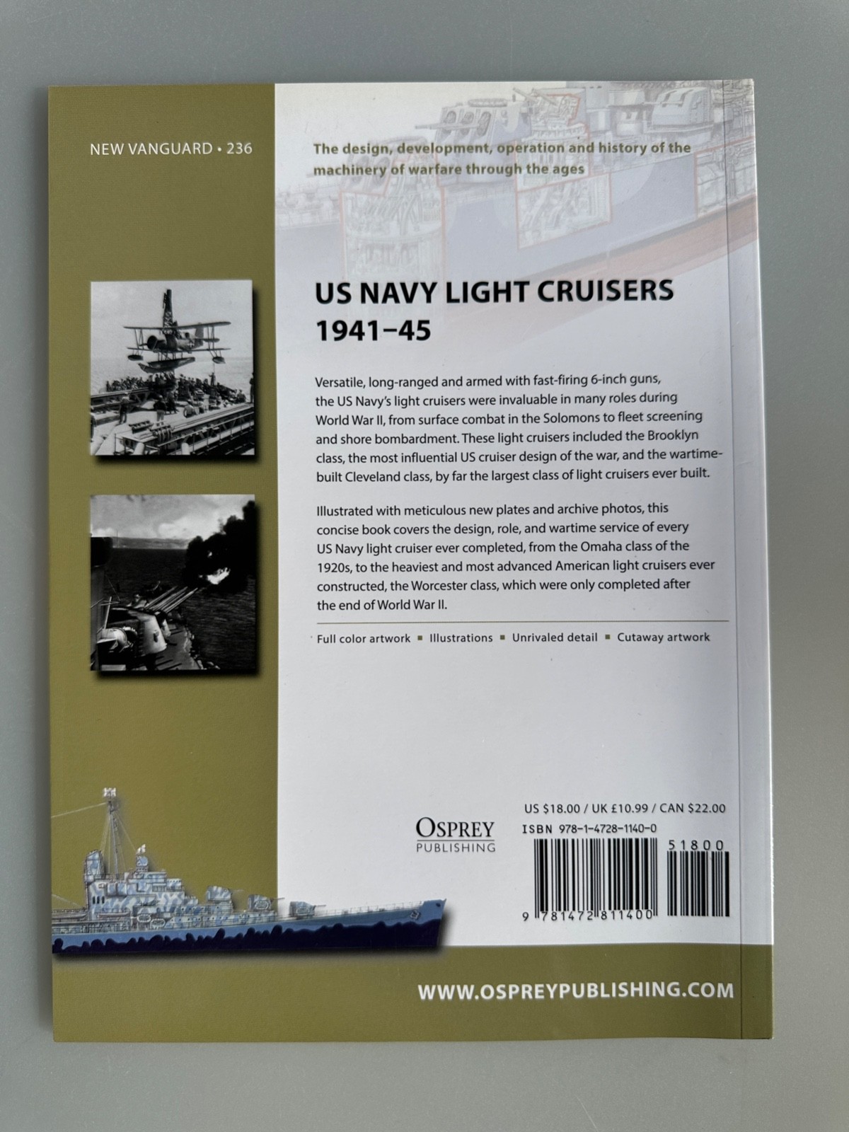US Navy Light Cruisers 1941-45 by Mark Stille Osprey Paperback
