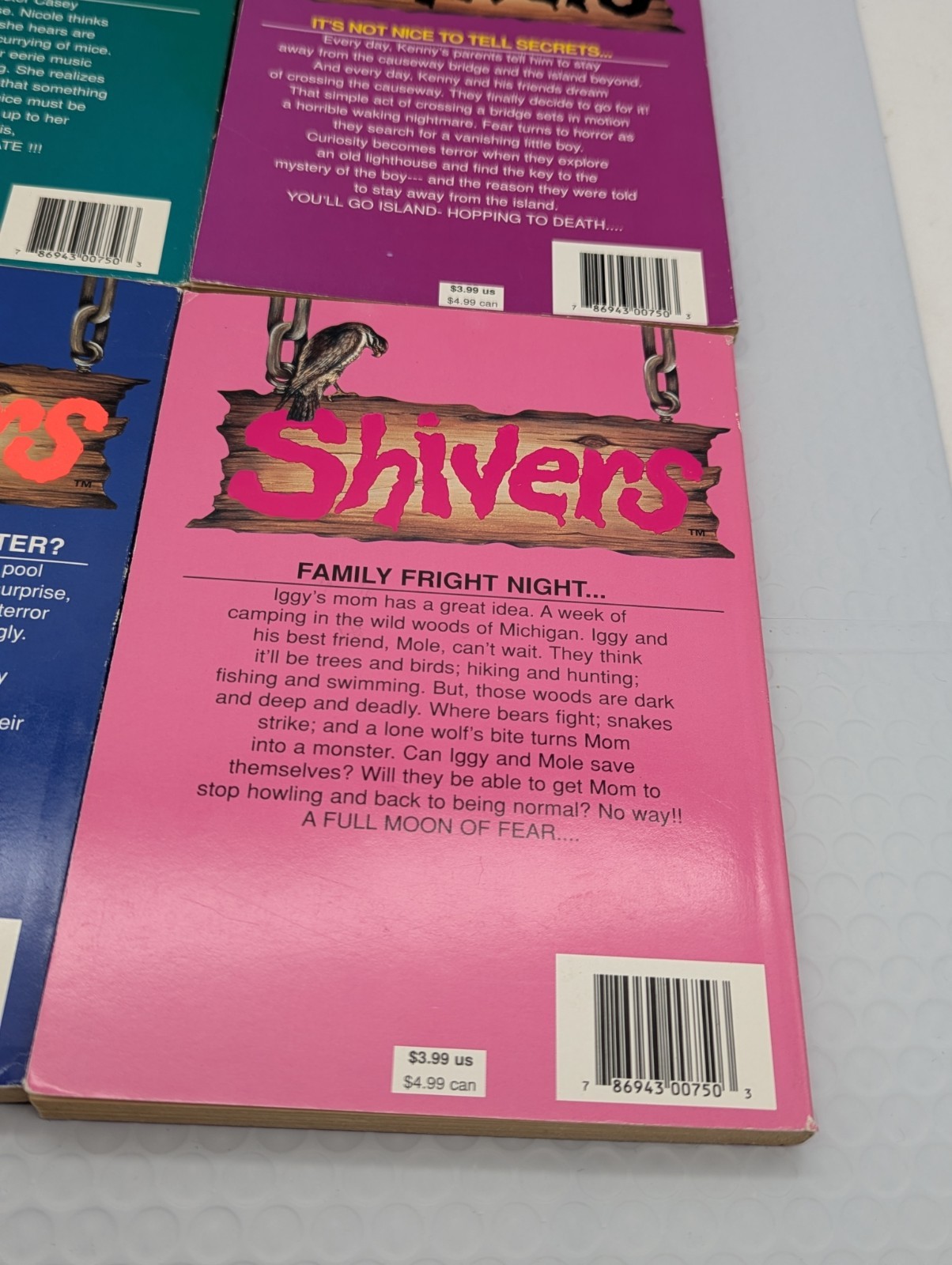 Shivers M.D. Spencer 4 Book Lot 1 12 15 18 Horror 1990’s