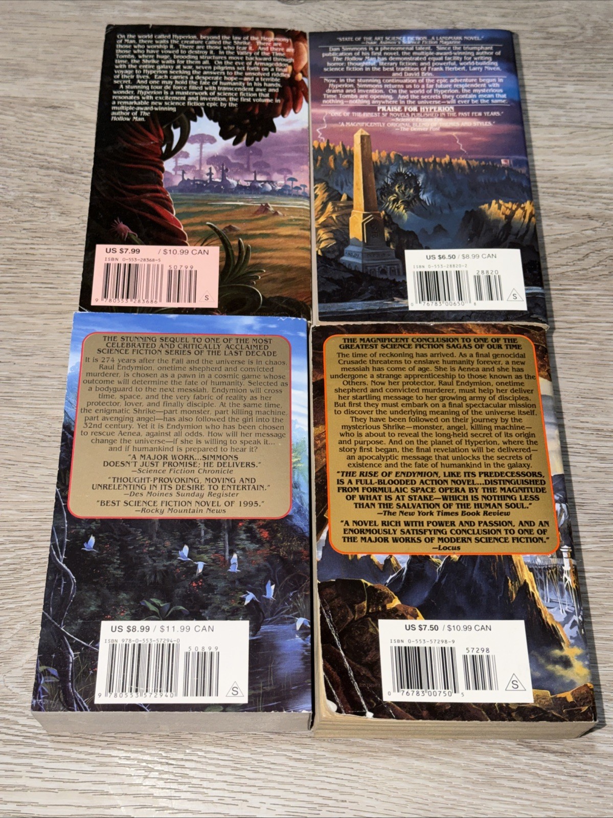 The Complete Hyperion Cantos by Dan Simmons. Bantam Spectra 1st PB Editions.
