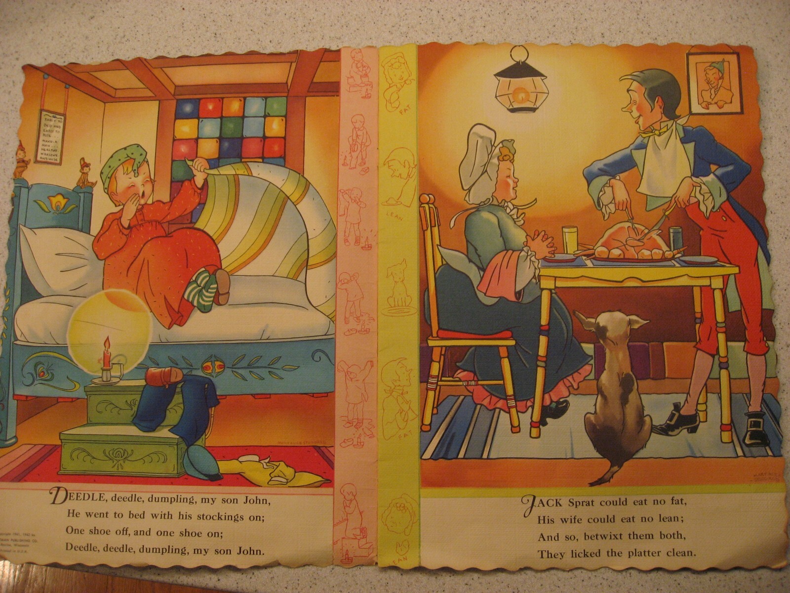 Vintage Whitman Publishing Nursery Rhymes 1942 Paperback Children’s Book