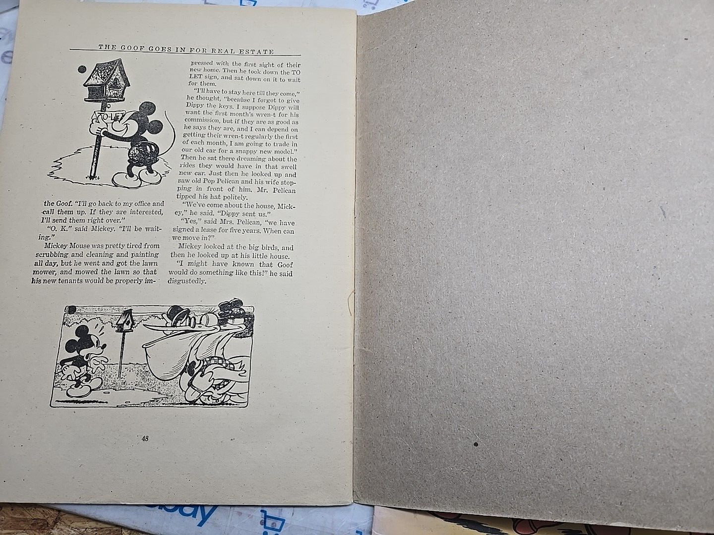 Walt Disney’s Mickey Mouse, Donald Duck & Pals | 1930s Vintage Children’s Book