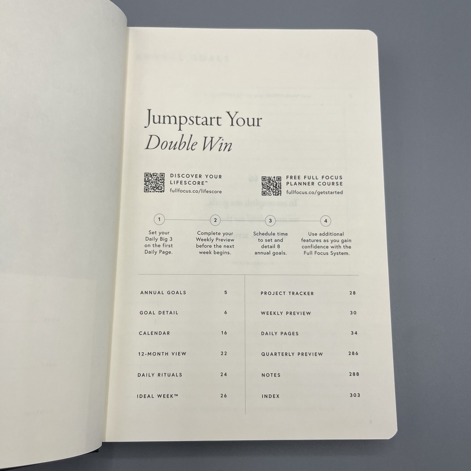 Full Focus Planner Gray Hardcover Productivity Journal Michael Hyatt