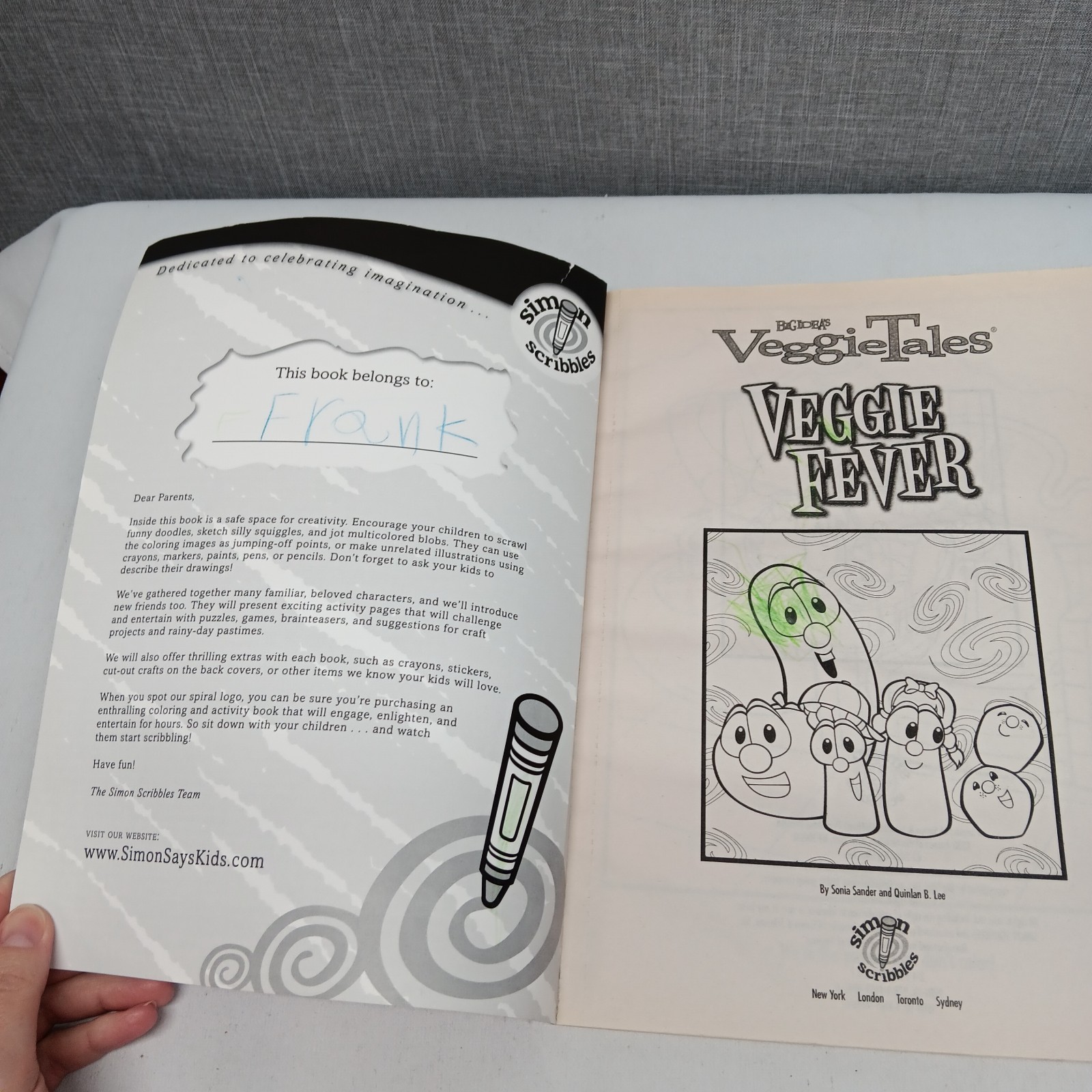 Big Idea VeggieTales Veggie Fever Jumbo Coloring Activity Book 2007 112 pages