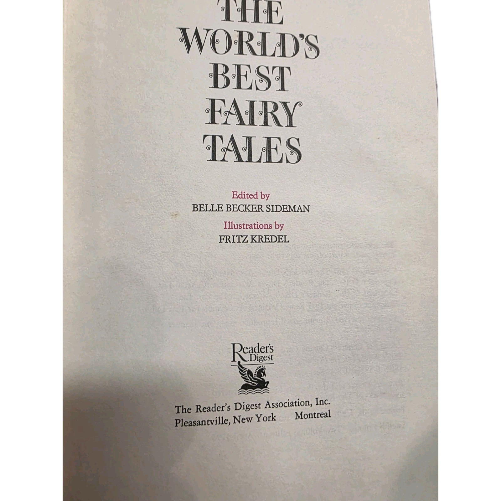 The World’s Best Fairy Tales – Reader’s Digest – 2 VOL SET, 1993 Hardcovers