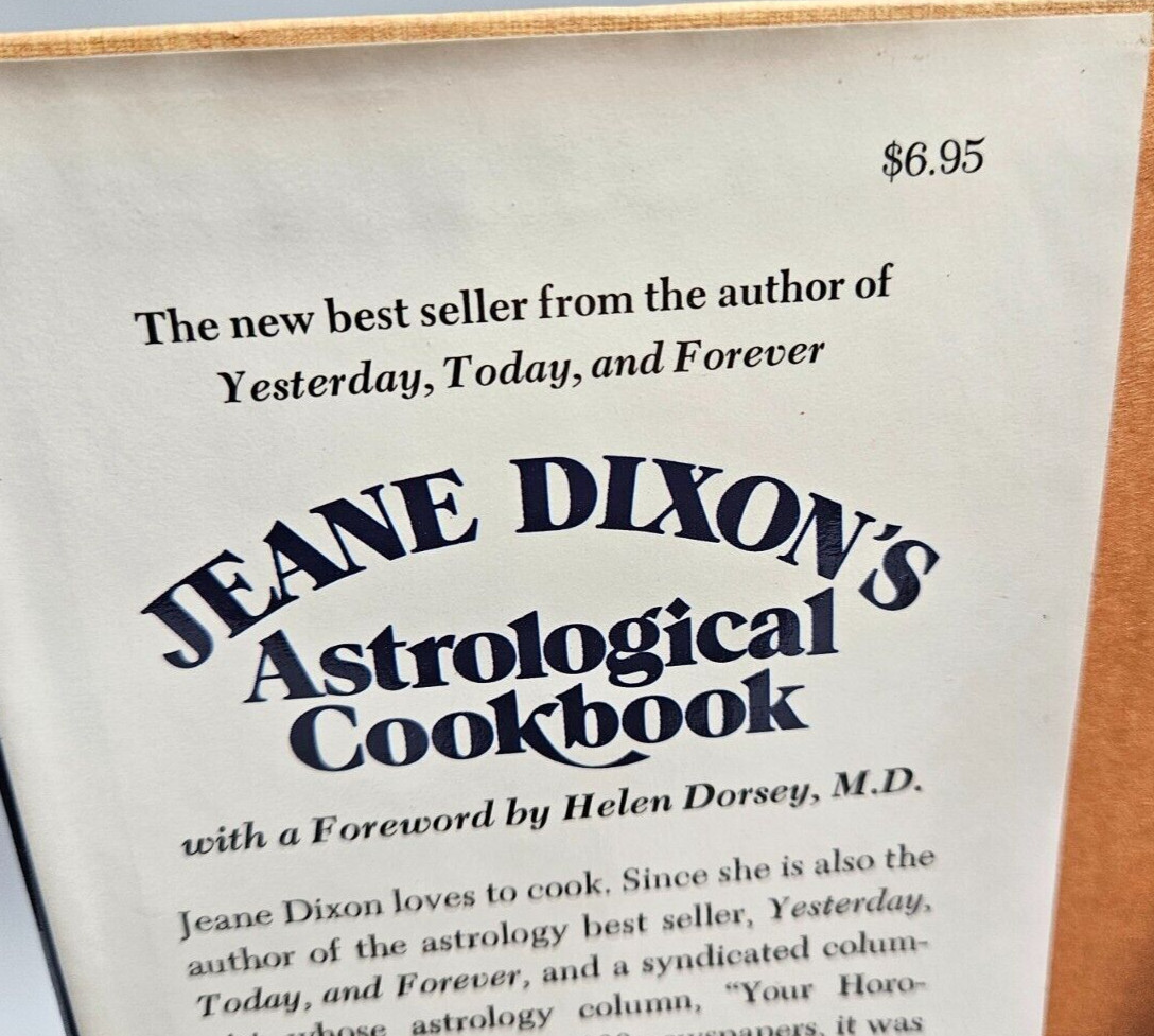 Jeane Dixon’s Astrological Cookbook by Jeane Dixon, 1976 First Edition