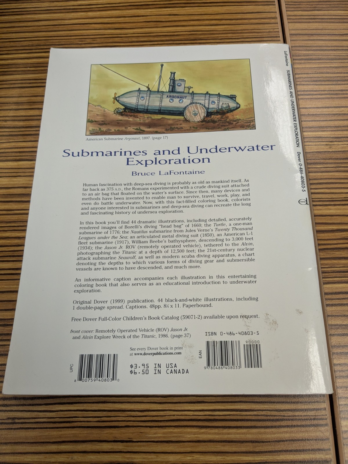 Submarines and Underwater Exploration by Bruce LaFontaine (1999, Trade…