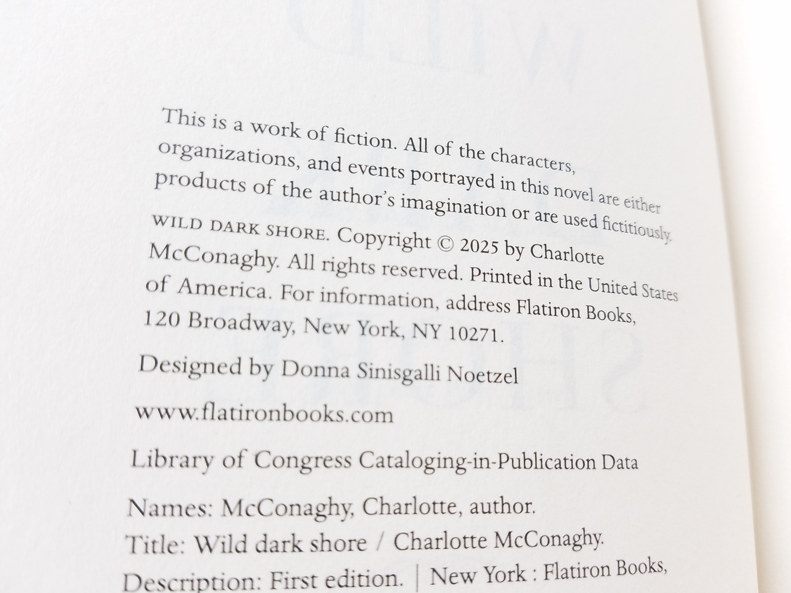 Wild Dark Shore: Reese’s Book – Hardcover, by McConaghy Charlotte. NEW! 2025