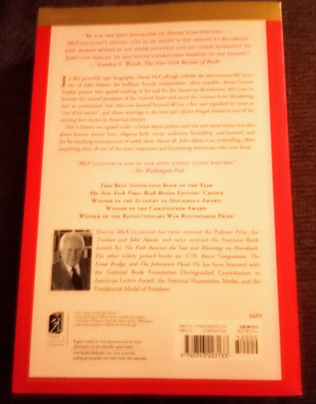 BRAND NEW, John Adams by David McCullough (2002, Trade Paperback)