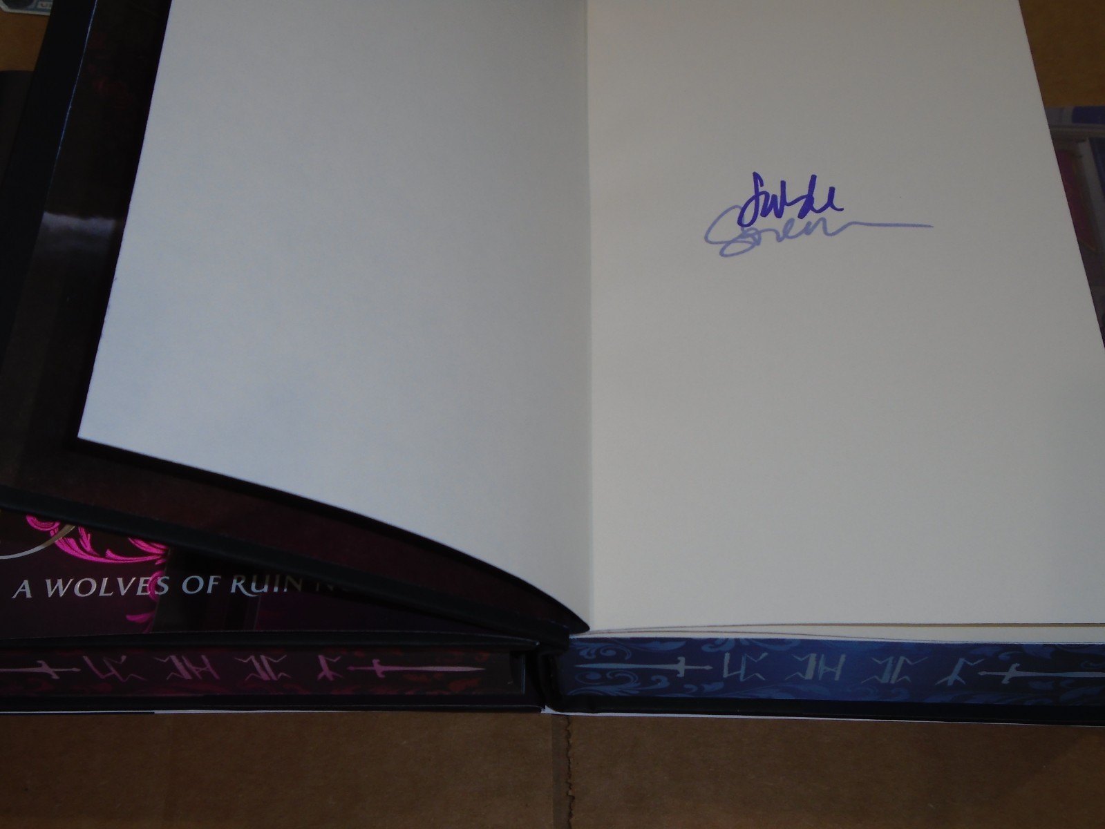 Signed Sable Sorensen Dire & Fury Bound Deluxe Ed Books1&2 of The Wolves Of Ruin