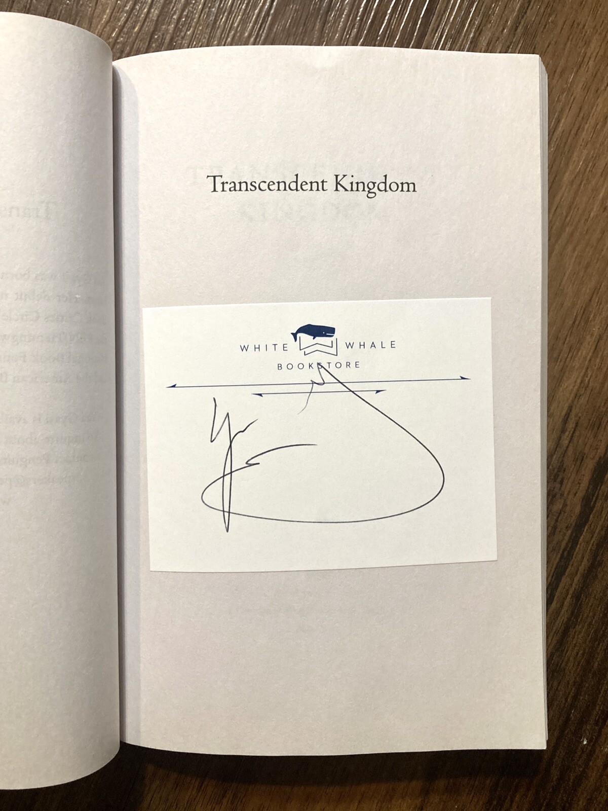 *Signed* Transcendent Kingdom – Yaa Gyasi (author of Homegoing) Trade PB