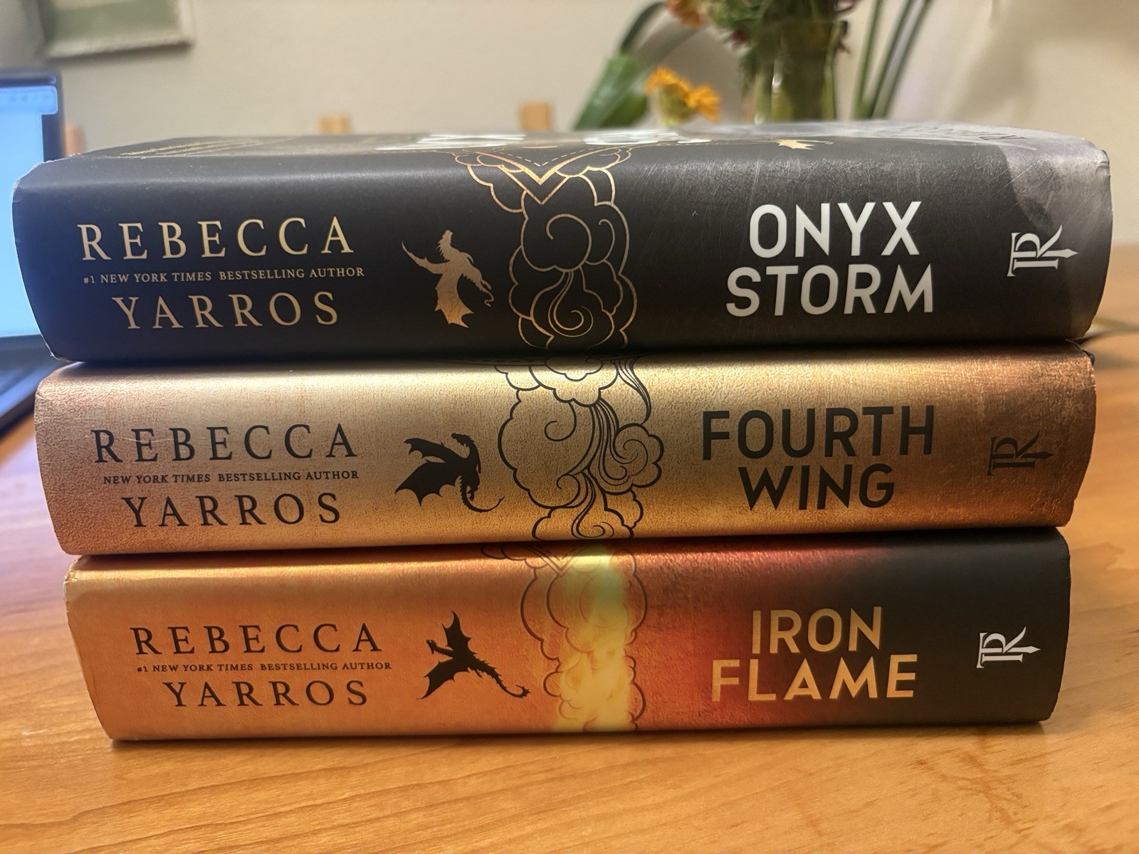 Empyrean Series by Rebecca Yarros Lot of 3 Onyx Storm Sprayed Pages