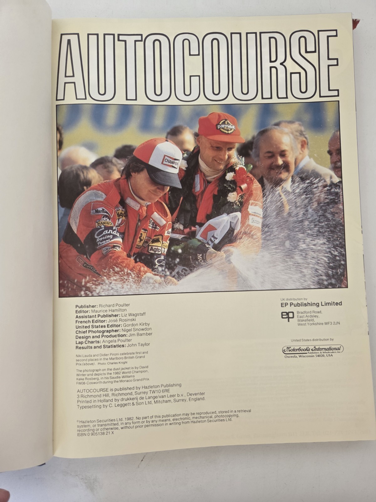 Autocourse 1982-1983 By Maurice Hamilton Hardcover Book