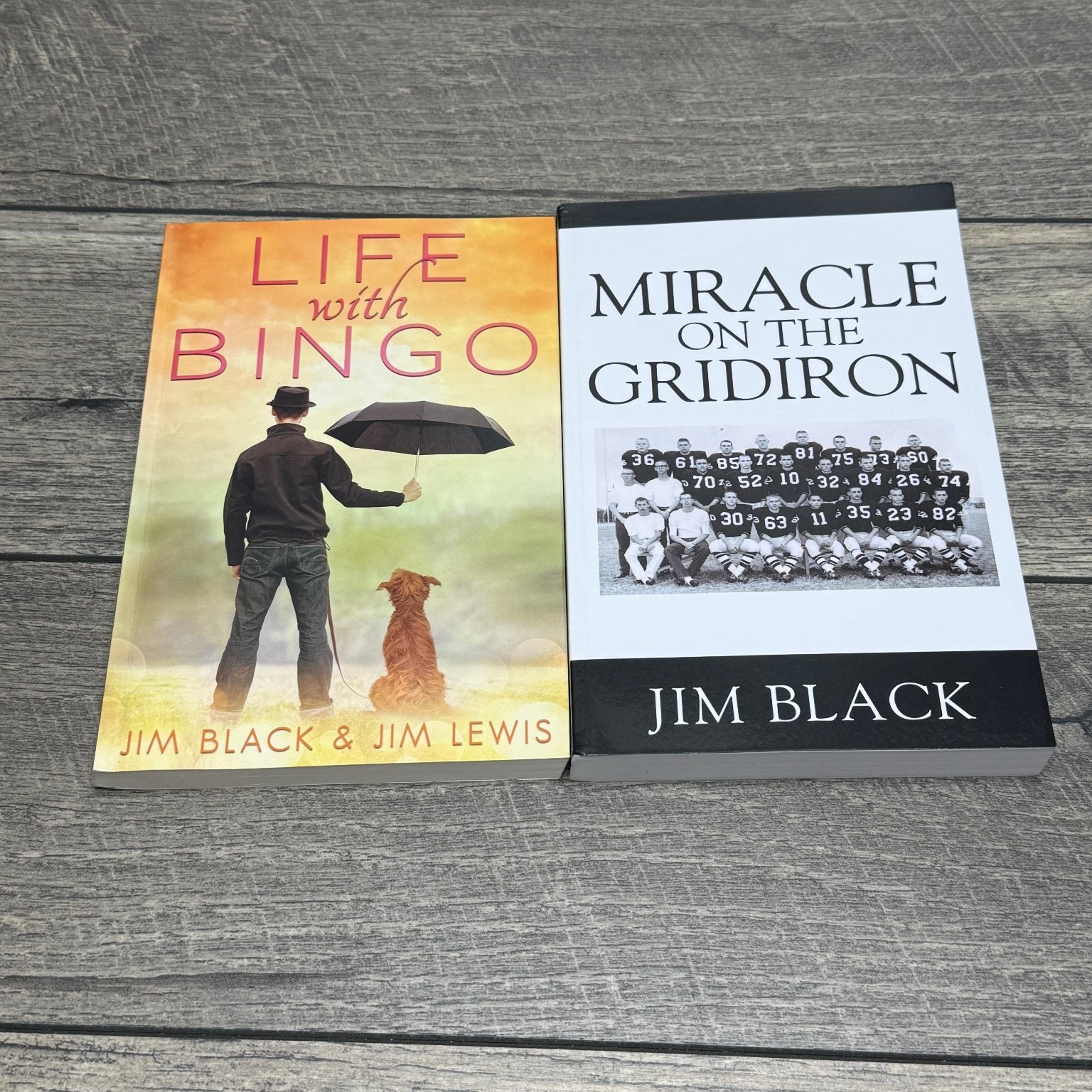 Lot of 8 Jim Black Paperback Books SIGNED Outskirts Press Fiction