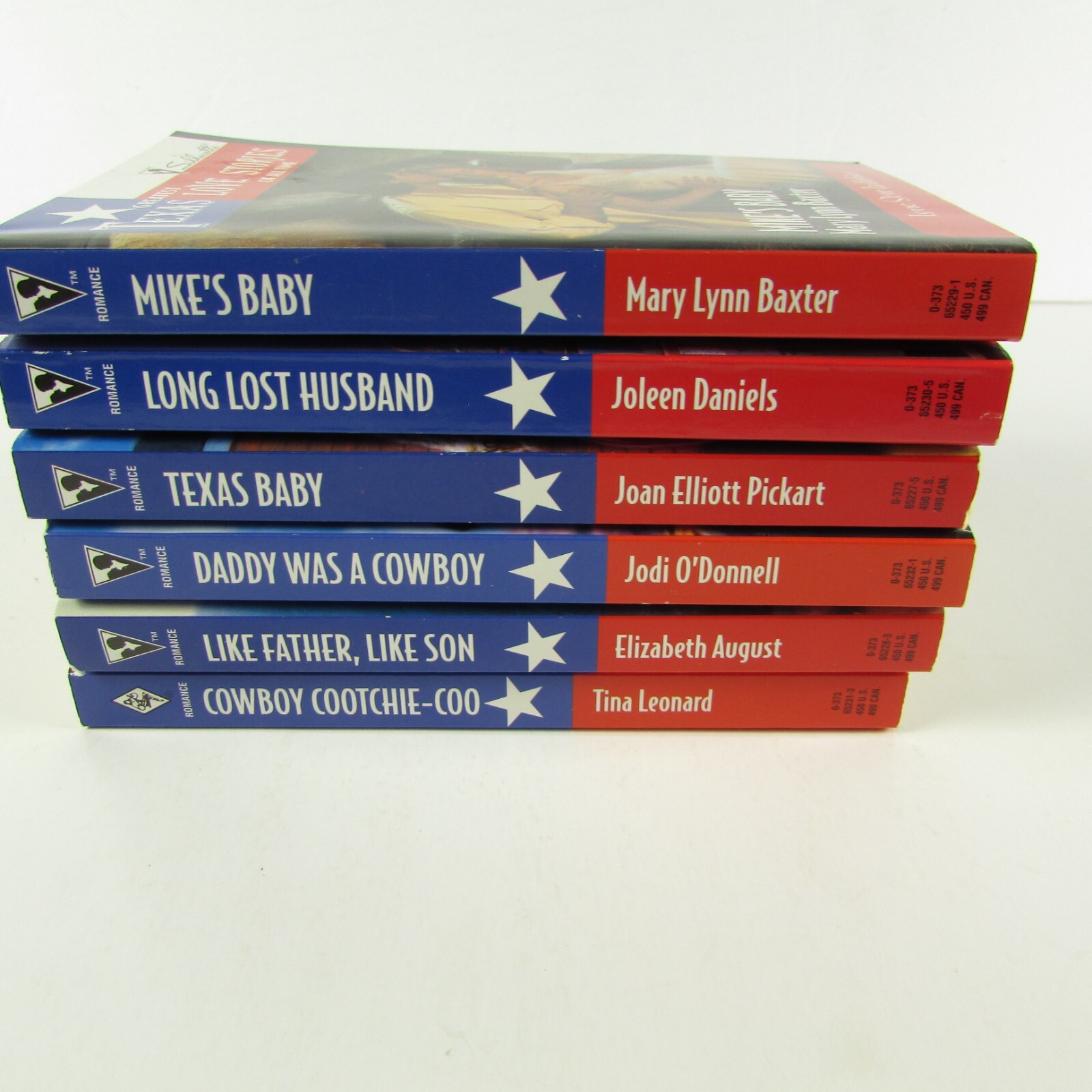 Lot of 6 Vintage Texas Love Stories Lone Star Lullabies Paperback Books