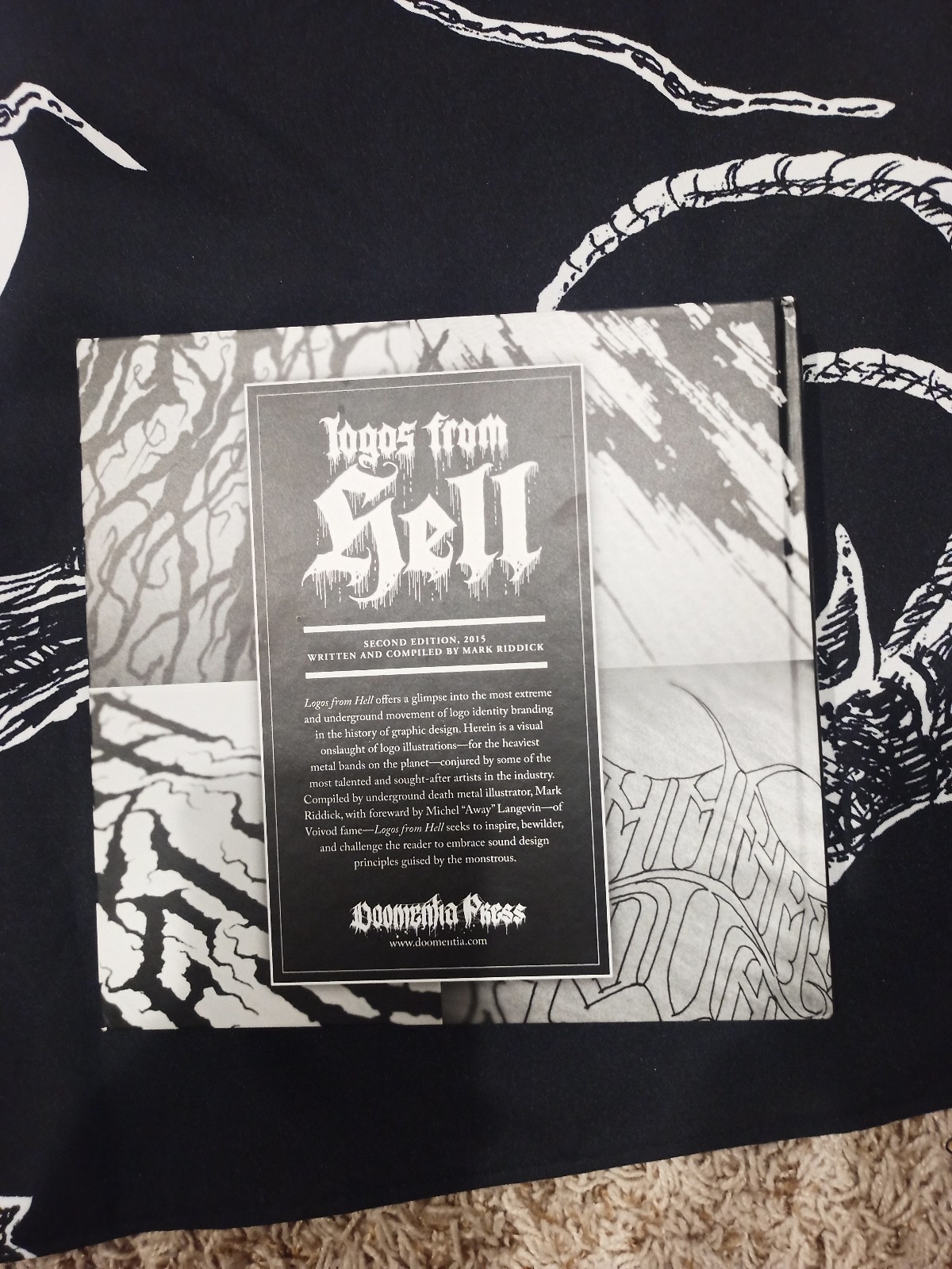 Logos From Hell By Mark Riddick Second Edition 2015 Hardcover Doomentia Press