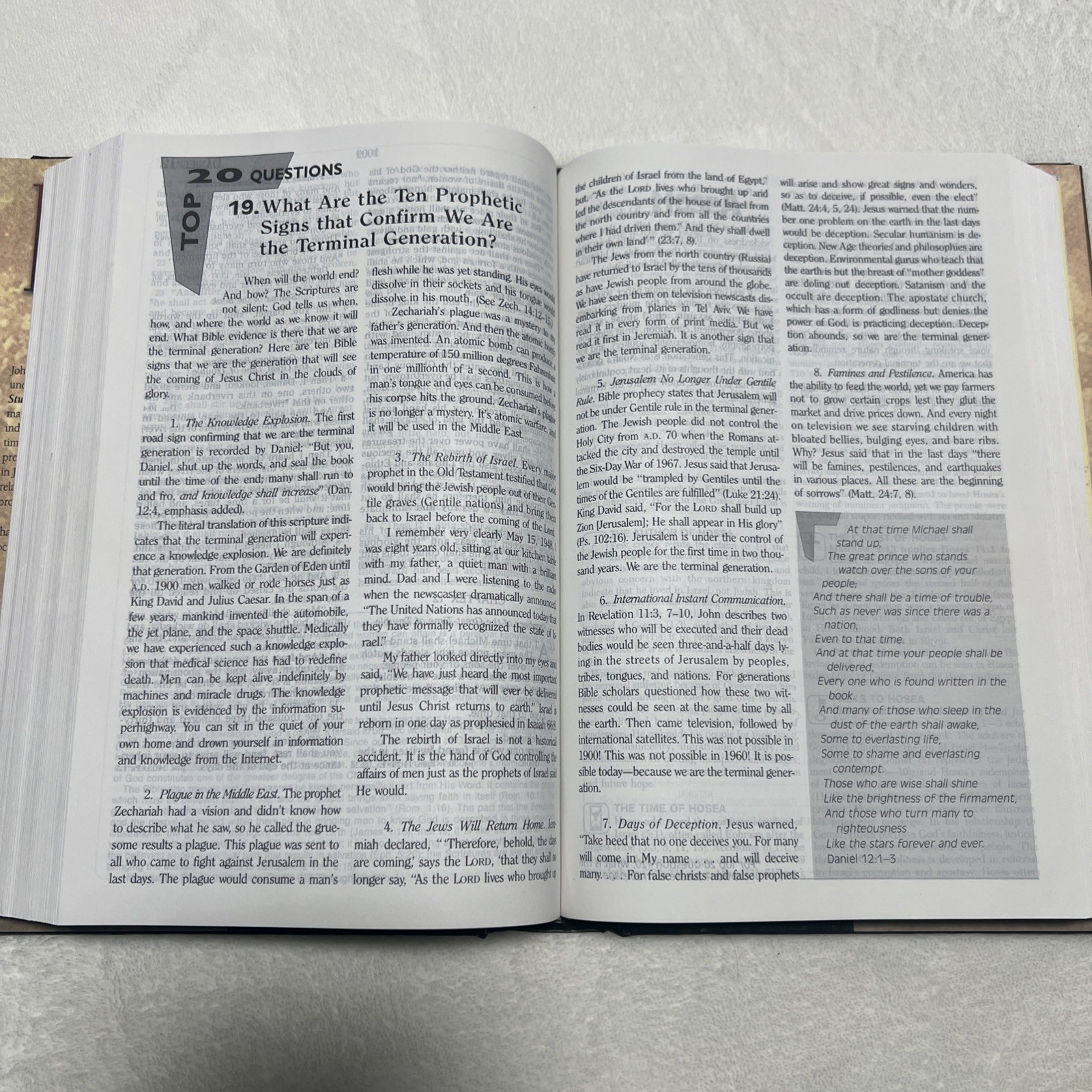 Prophecy Study Bible (New King James Version) John C Hagee NKJV