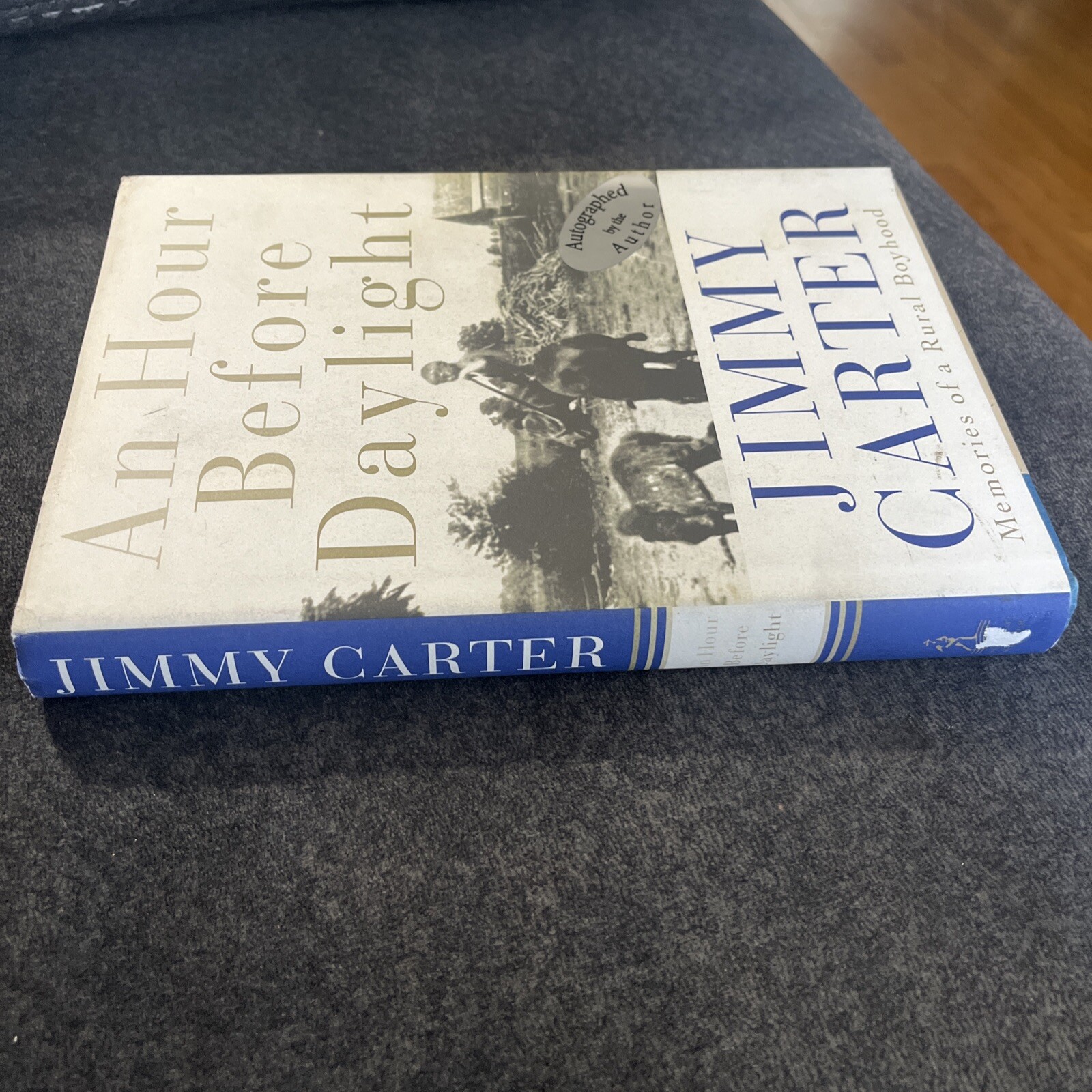 SIGNED An Hour Before Daylight : Memories Jimmy Carter Hologram JSA