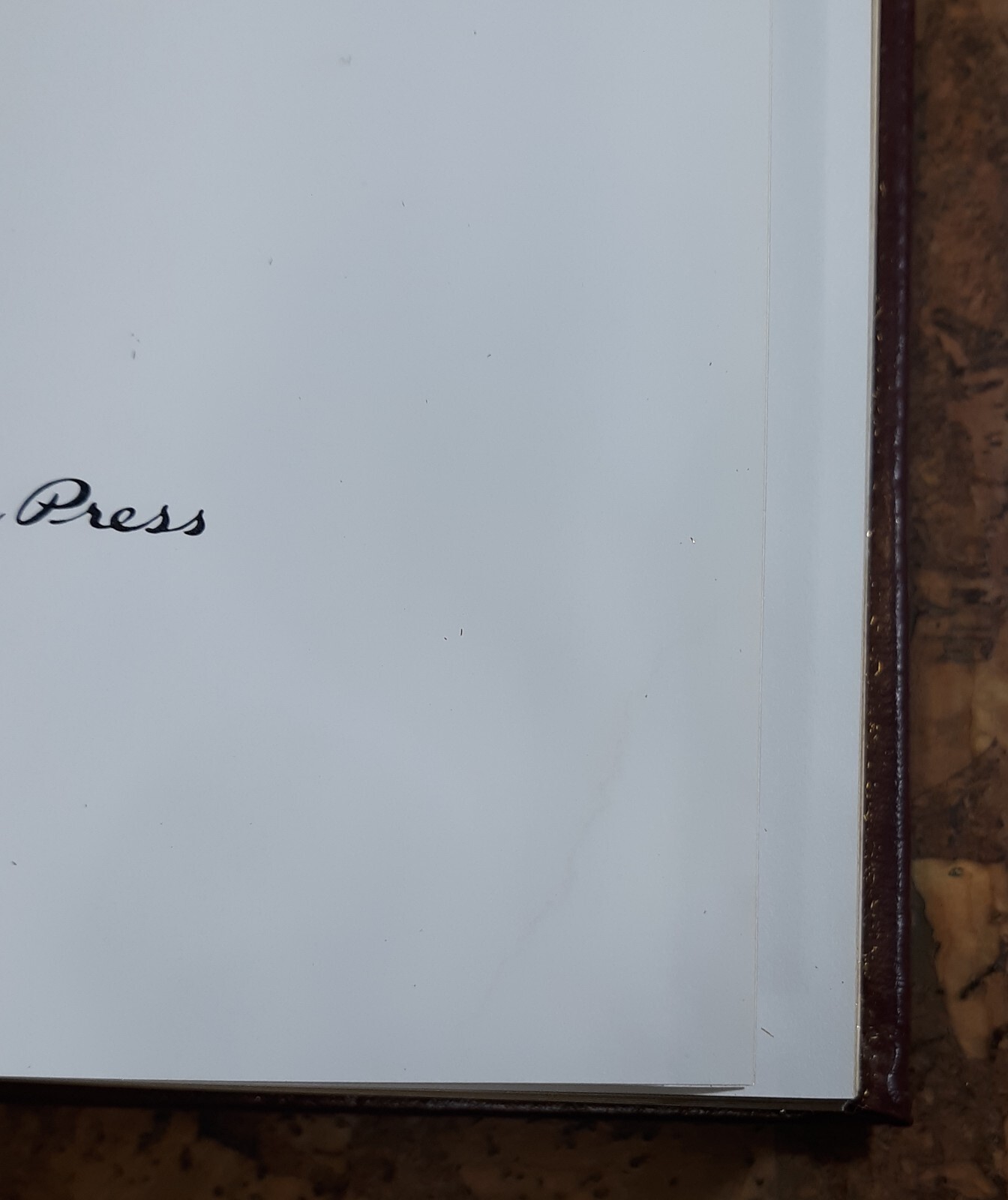 TRUMAN David McCullough SIGNED Easton Press Volume 1 *PAGE EDGE DAMAGE*