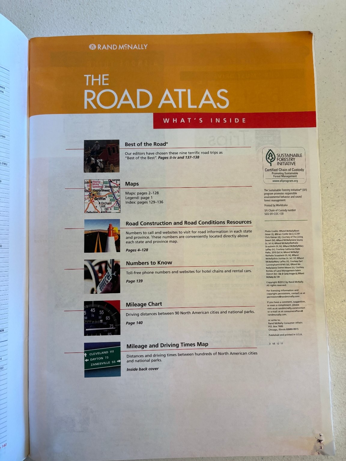 Rand McNally The 2012 Road Atlas US Canada Mexico Travel Map Book