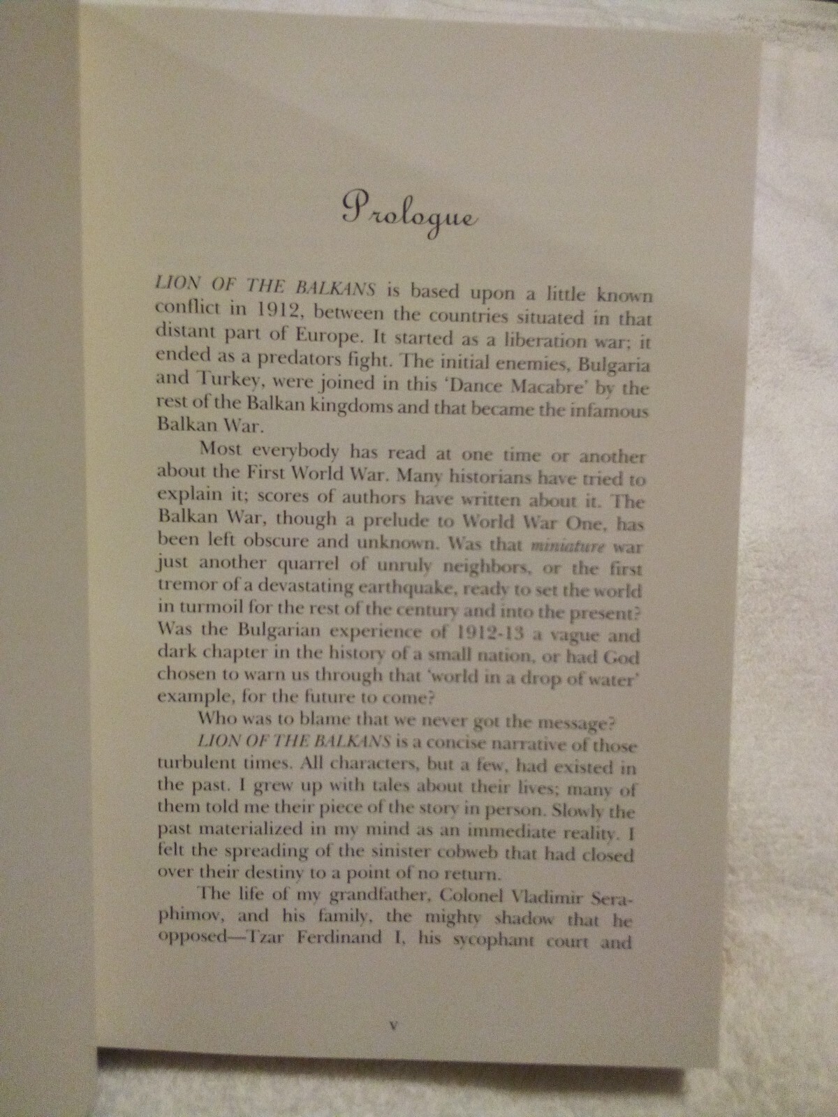 Lion of the Balkans by Vladimir Chernozemsky Rare 1st Edition Advance Copy HC DJ