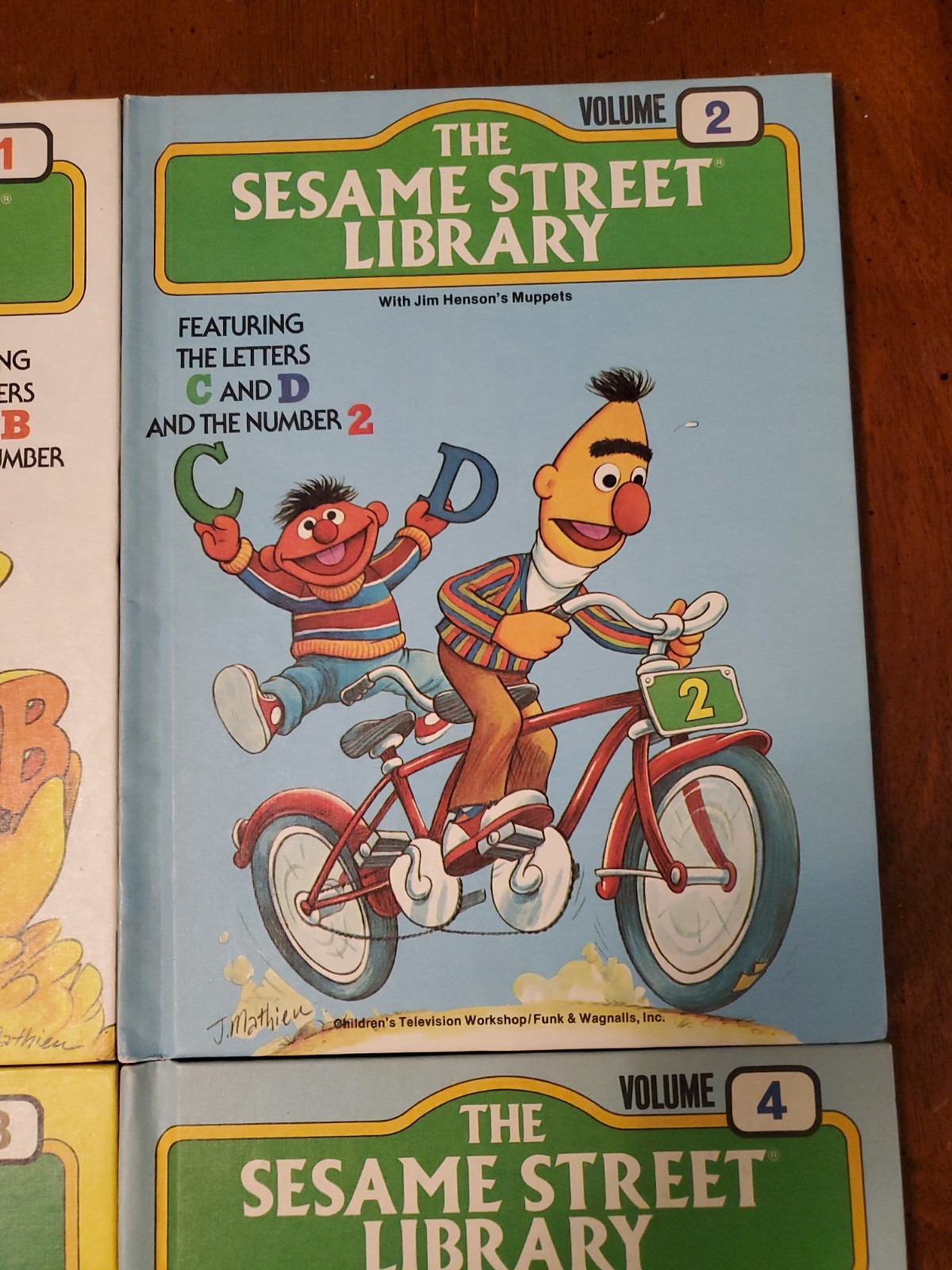 Set Of 4 Vintage 1978 Seasame Street Books