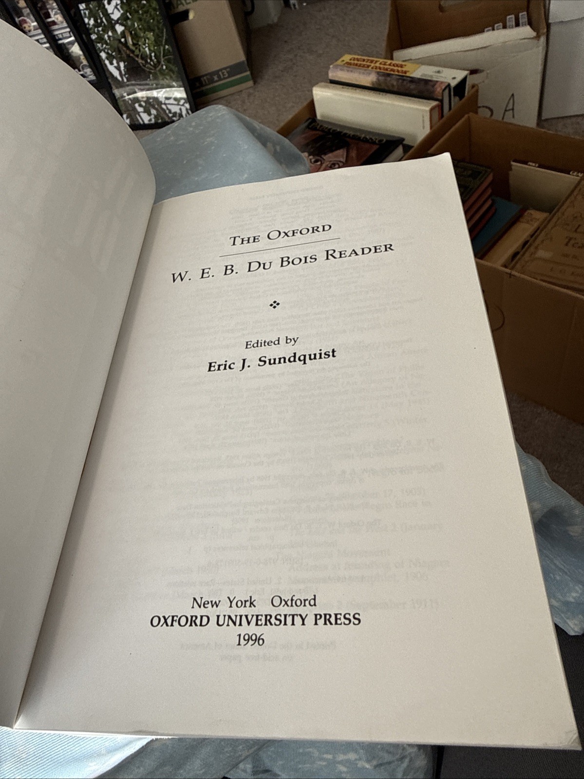 Oxford W. E. B. du Bois Reader by Eric J. Sundquist (1996, Trade Paperback)
