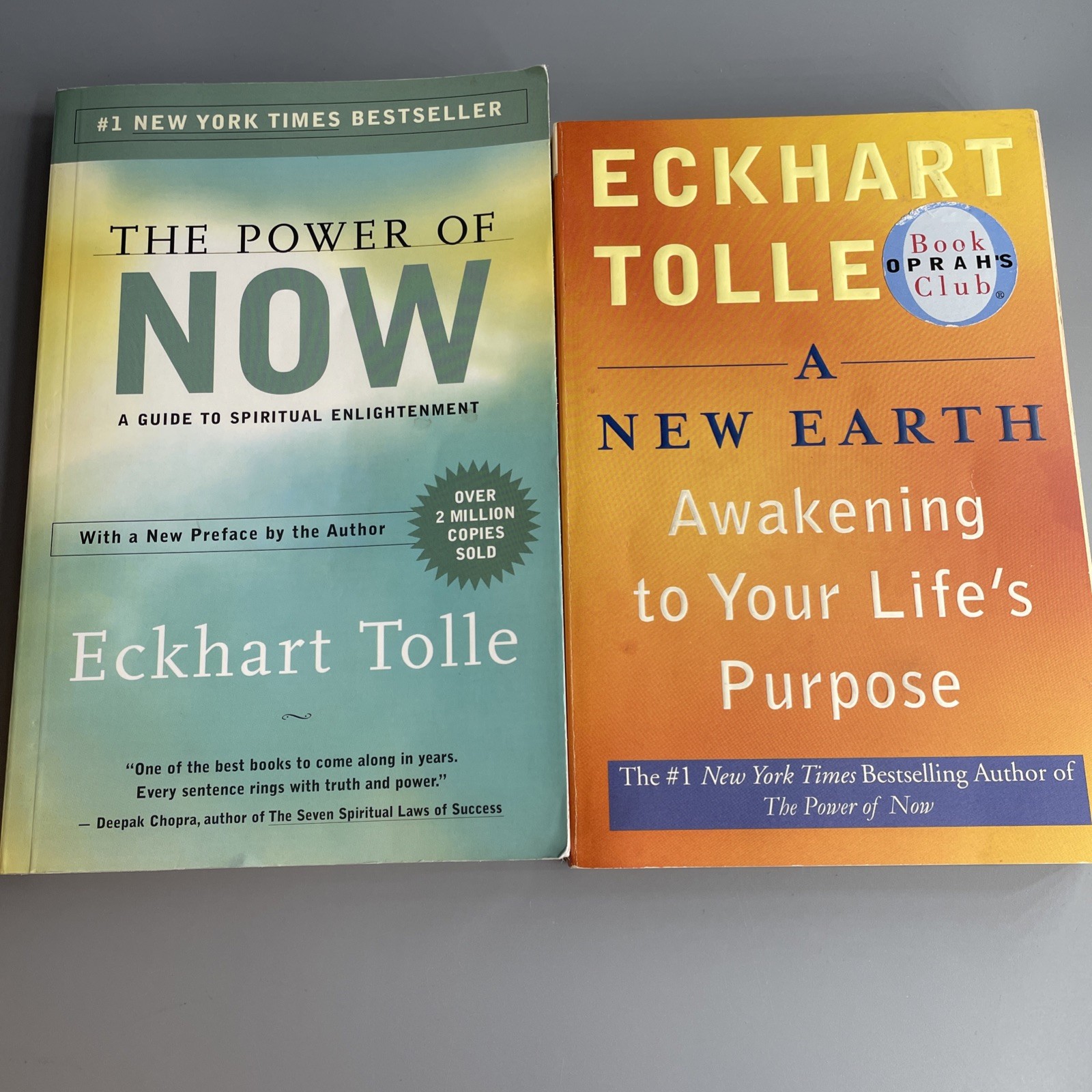 Eckhart Tolle 3 Book Lot Power of Now A New Earth Practicing Spiritual Self Help