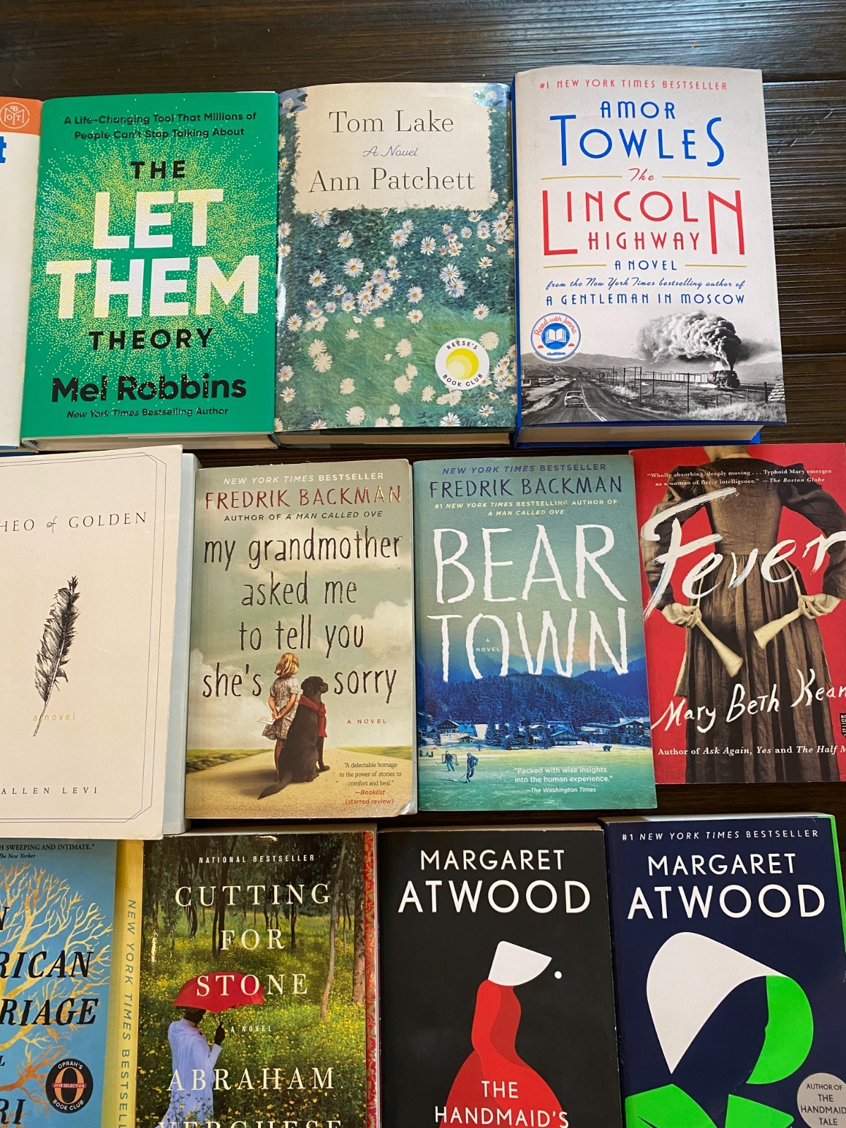 21 Book Lot Literary Fiction Book Club Novels Atwood Backman Towles More