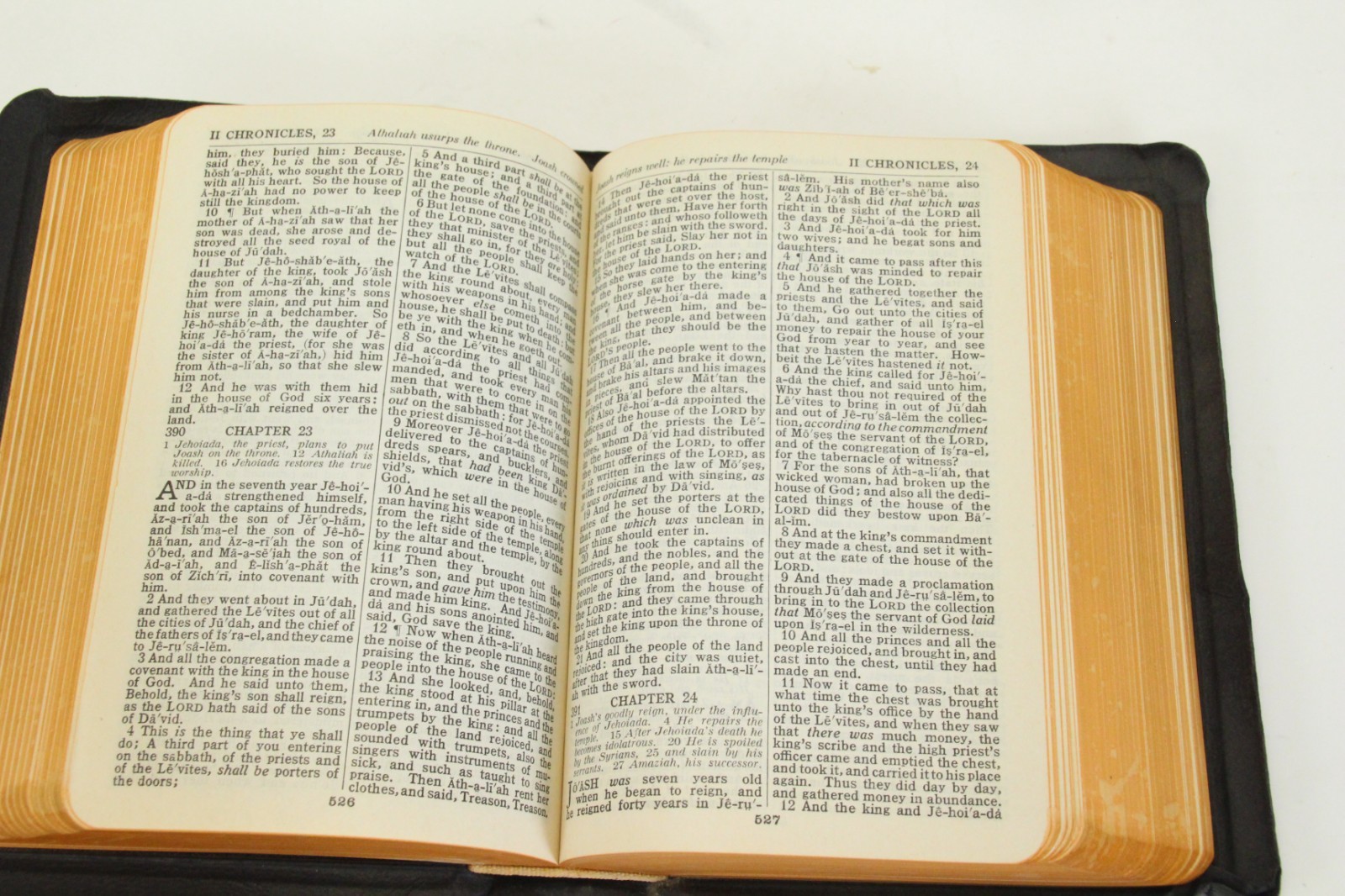 Vintage Holy Bible Self-Pronouncing KJV National Bible Press 119 Leather