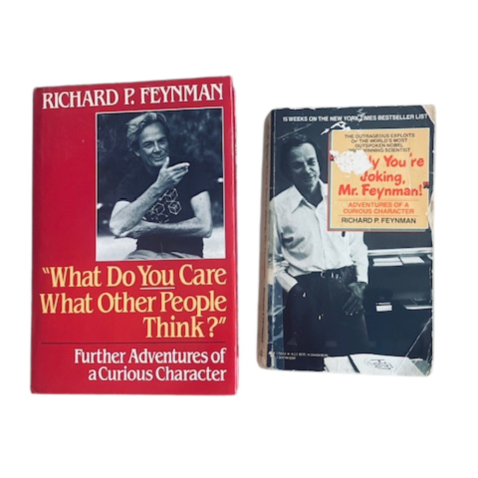 RICHARD P. FEYNMAN’S Adventures of a Curious Character (1985,1988) 2 Book Lot