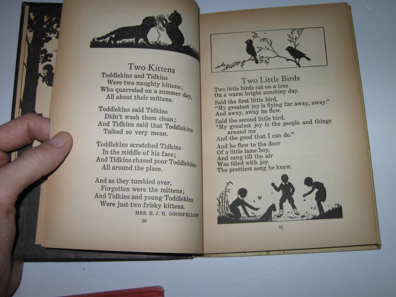 Poems For The Very Young Child 1932 Hardcover Book Illustrated by Mary Ellsworth