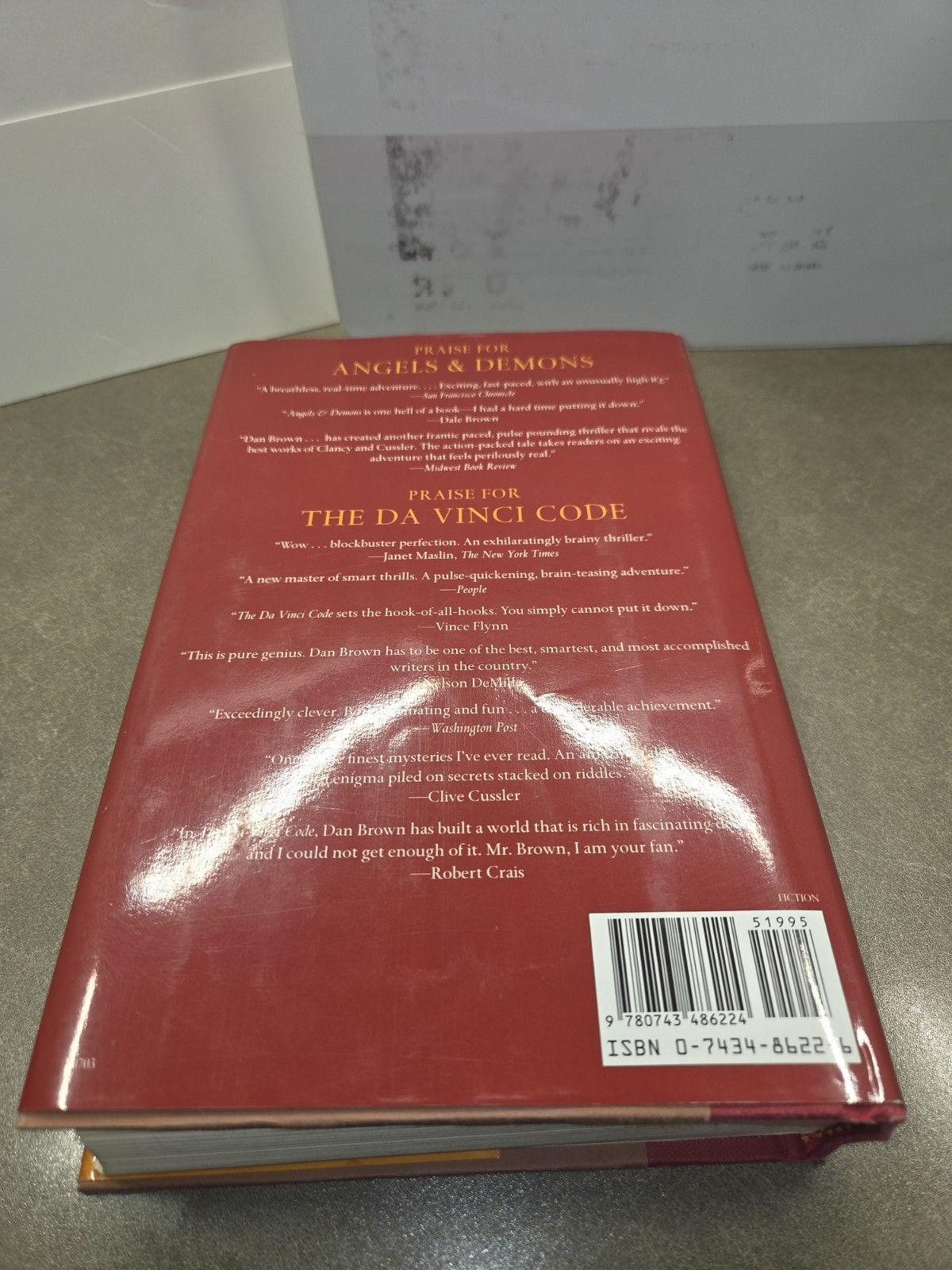Angels and Demons by Dan Brown 2003 Hardcover Atria First Edition HC/DJ