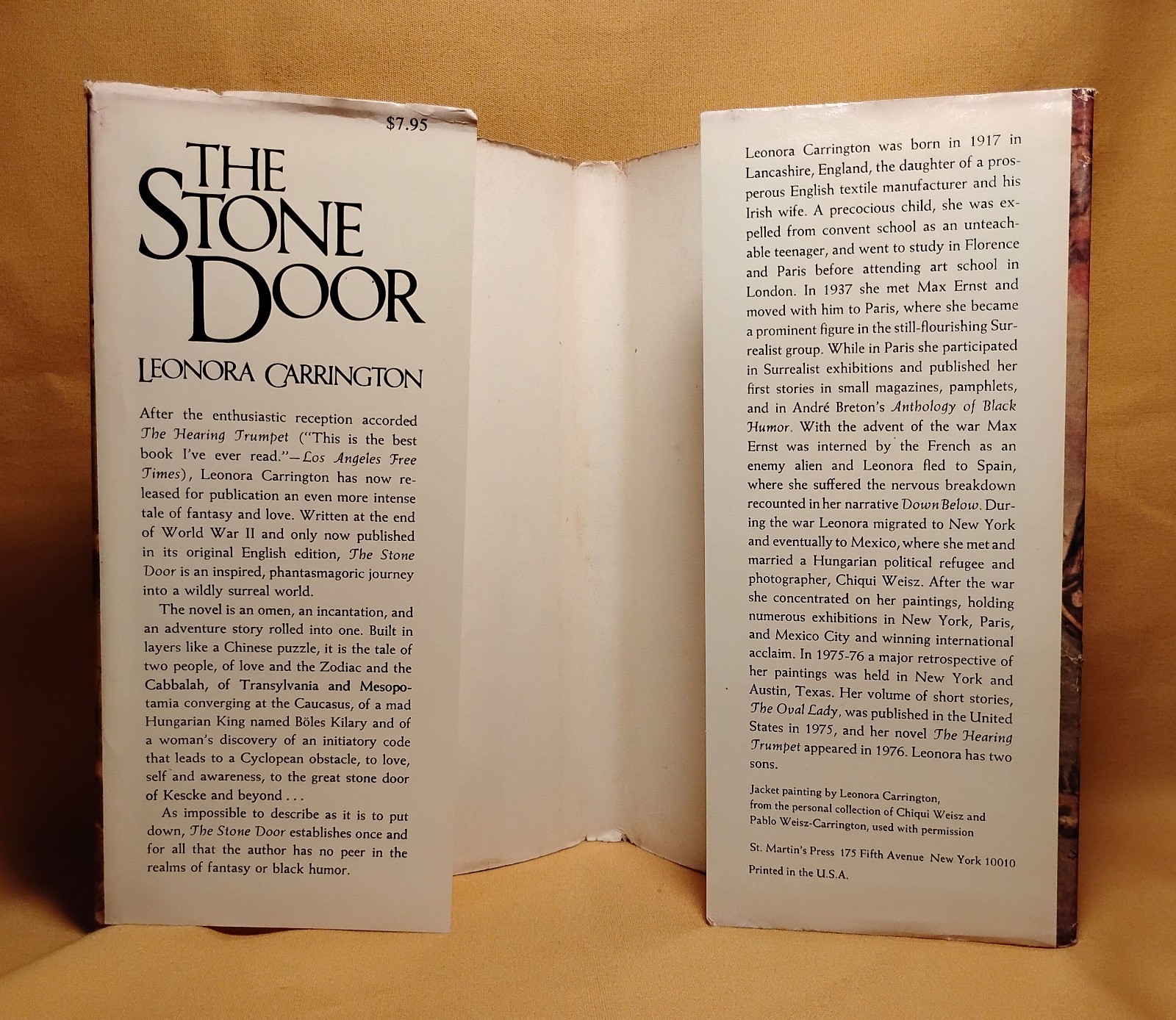 the Stone Door Leonora Carrington St. Martin’s Press 1977 HCDJ 1st U.S. edition