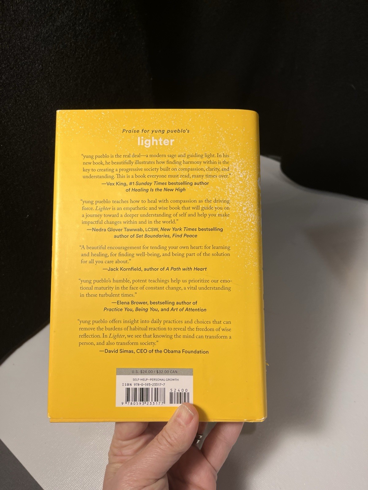 Lighter by Yung Pueblo – First Edition Hardcover w/ Dust Jacket