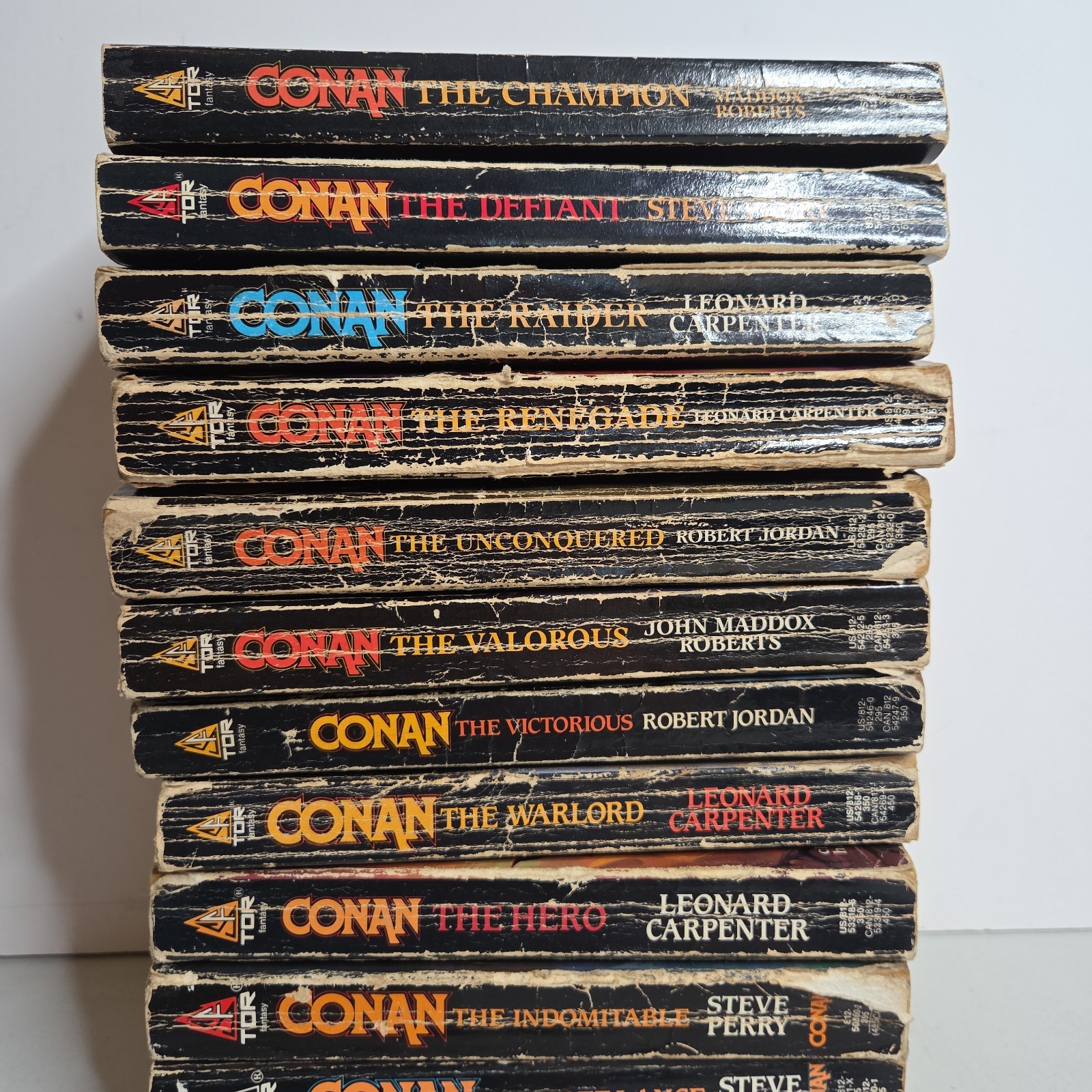 CONAN THE BARBARIAN 12x PAPERBACK Book LOT Fantasy TOR Robert Jordan