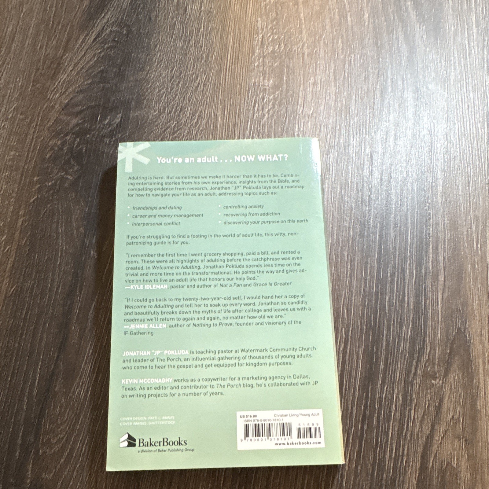 Baker Books Welcome to Adulting Jonathan “JP” Pokluda 2018 Trade Paperback