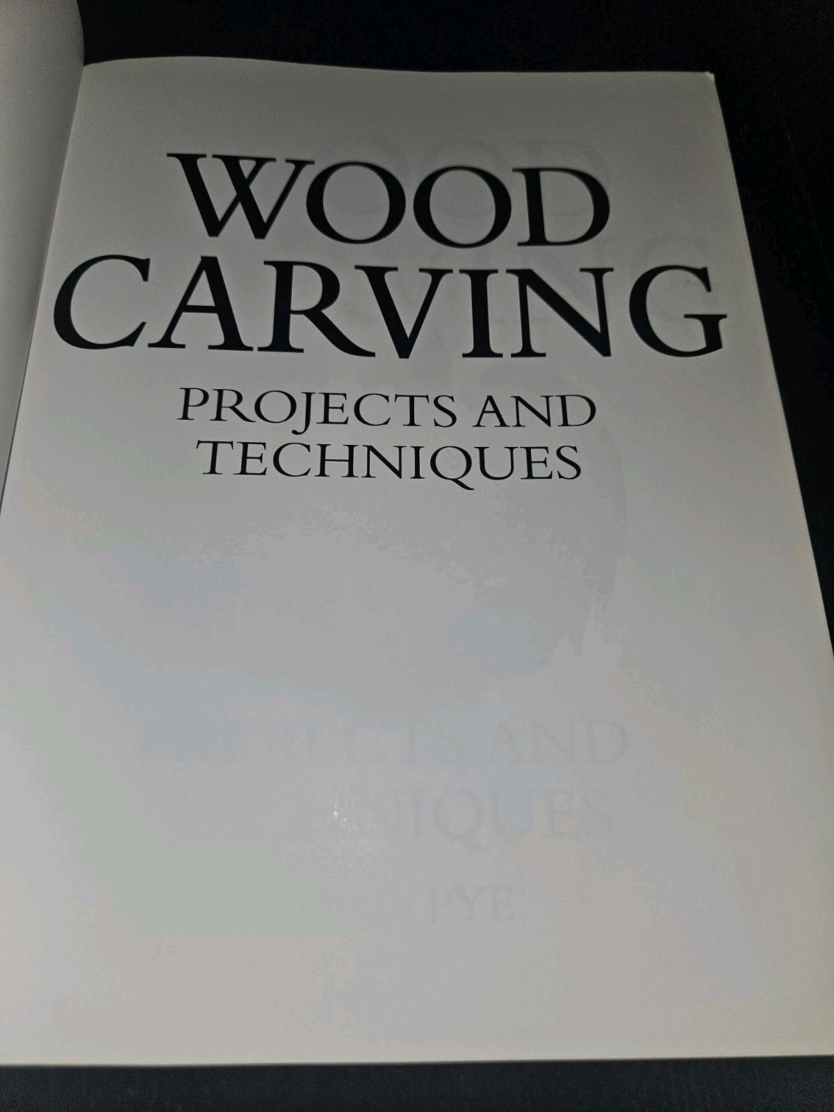 Wood Carving : Projects and Techniques by Chris Pye (2008, Trade Paperback)