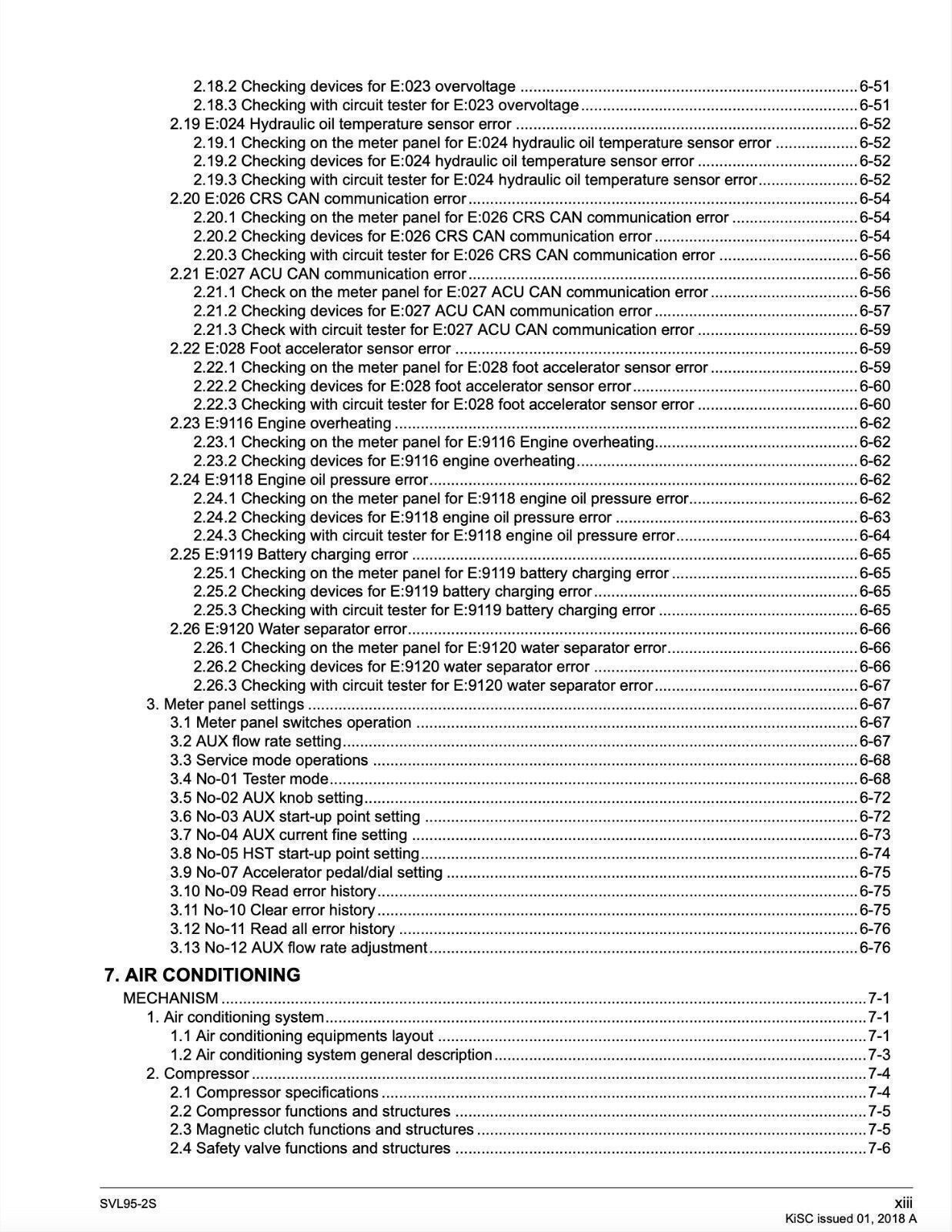KUBOTA SVL95-2 COMPACT TRACK LOADER WORKSHOP MANUAL, LOOP CLOSURE – XL FOLDOUTS!