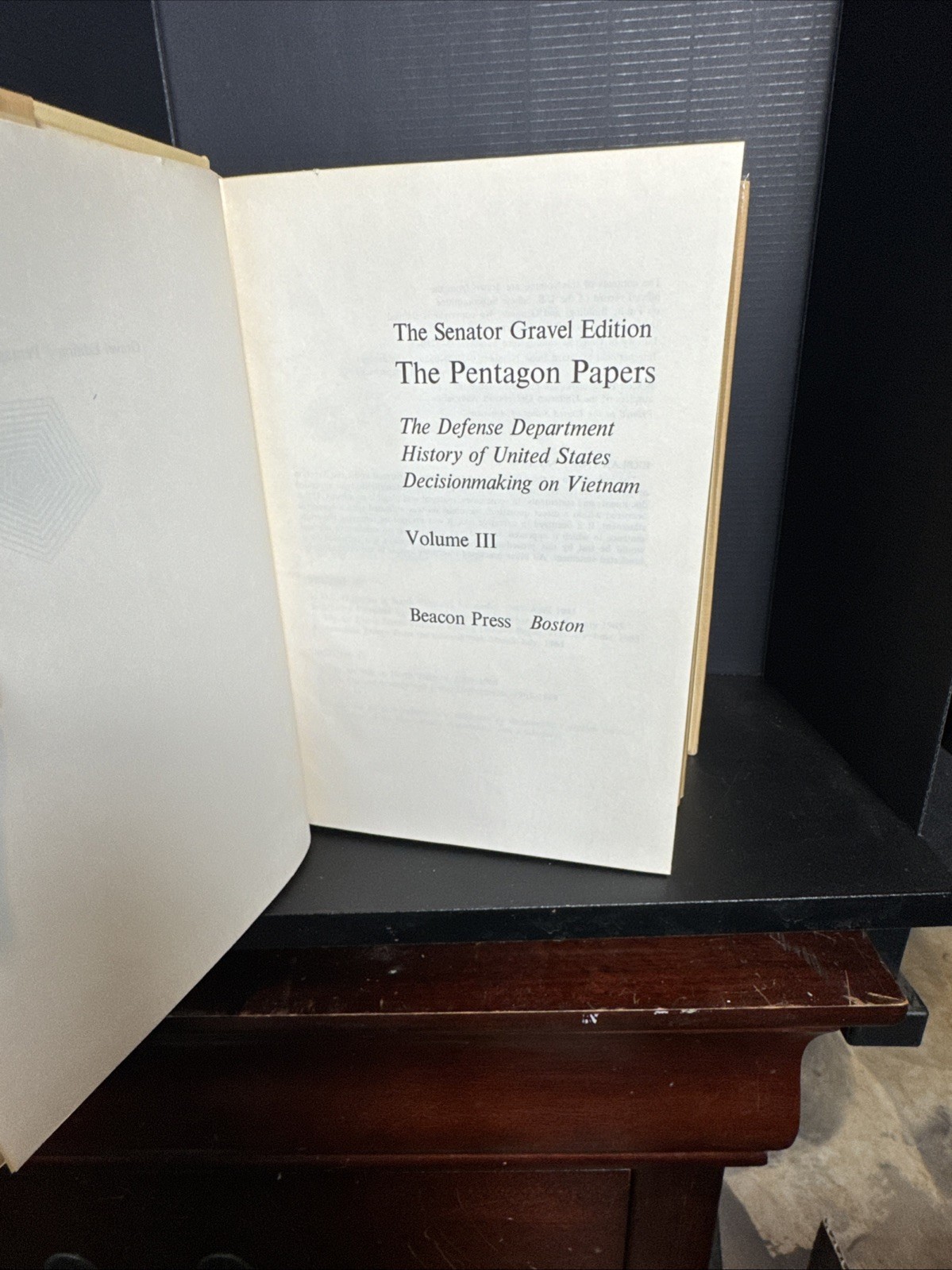 The Pentagon Papers Gravel Edition 4 Vol Set 1971 Beacon Press HC/DJ EX