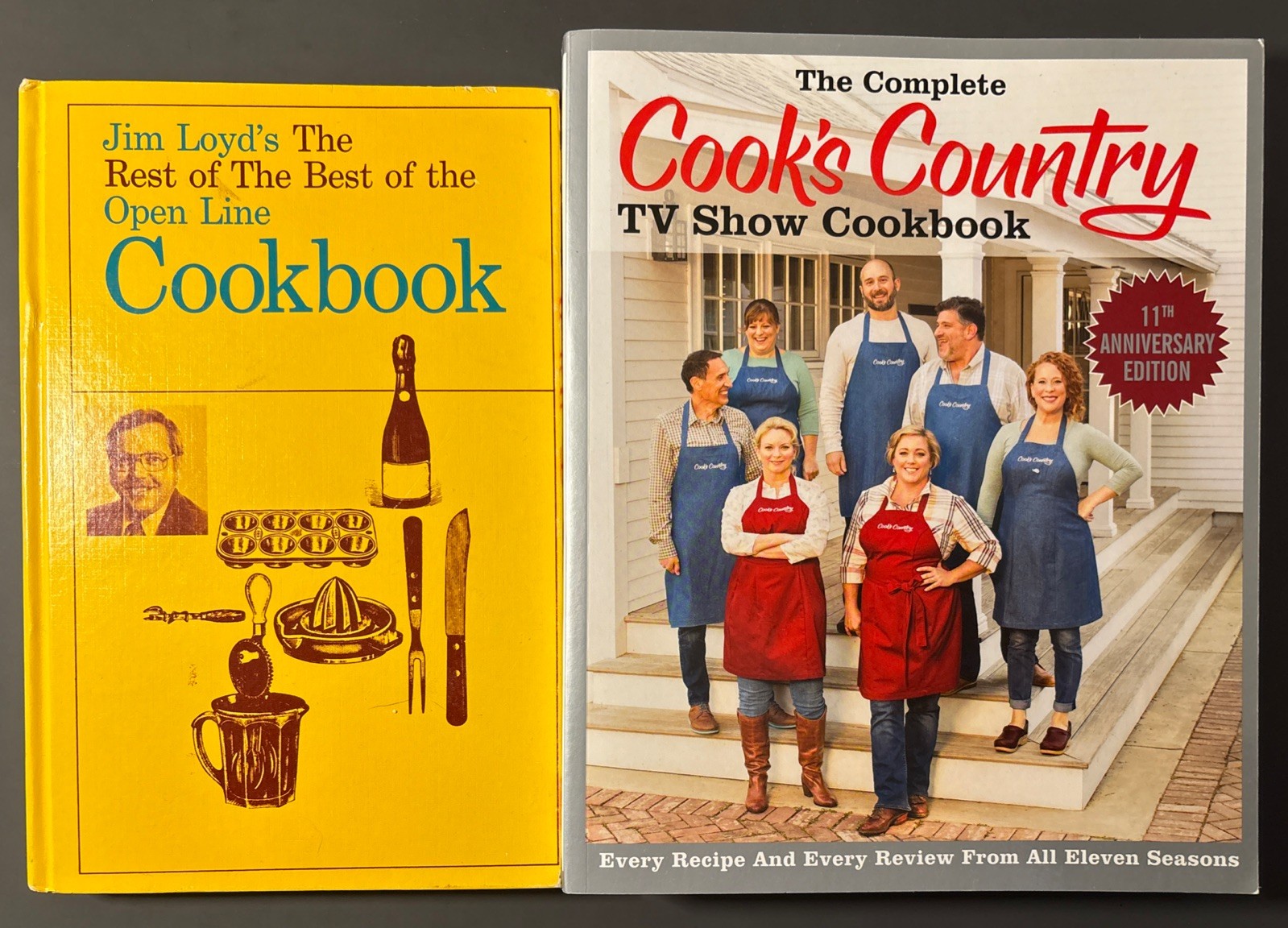 1970s-2010s TV & Radio Show Cookbook Lot, The Open Line & Cook’s County