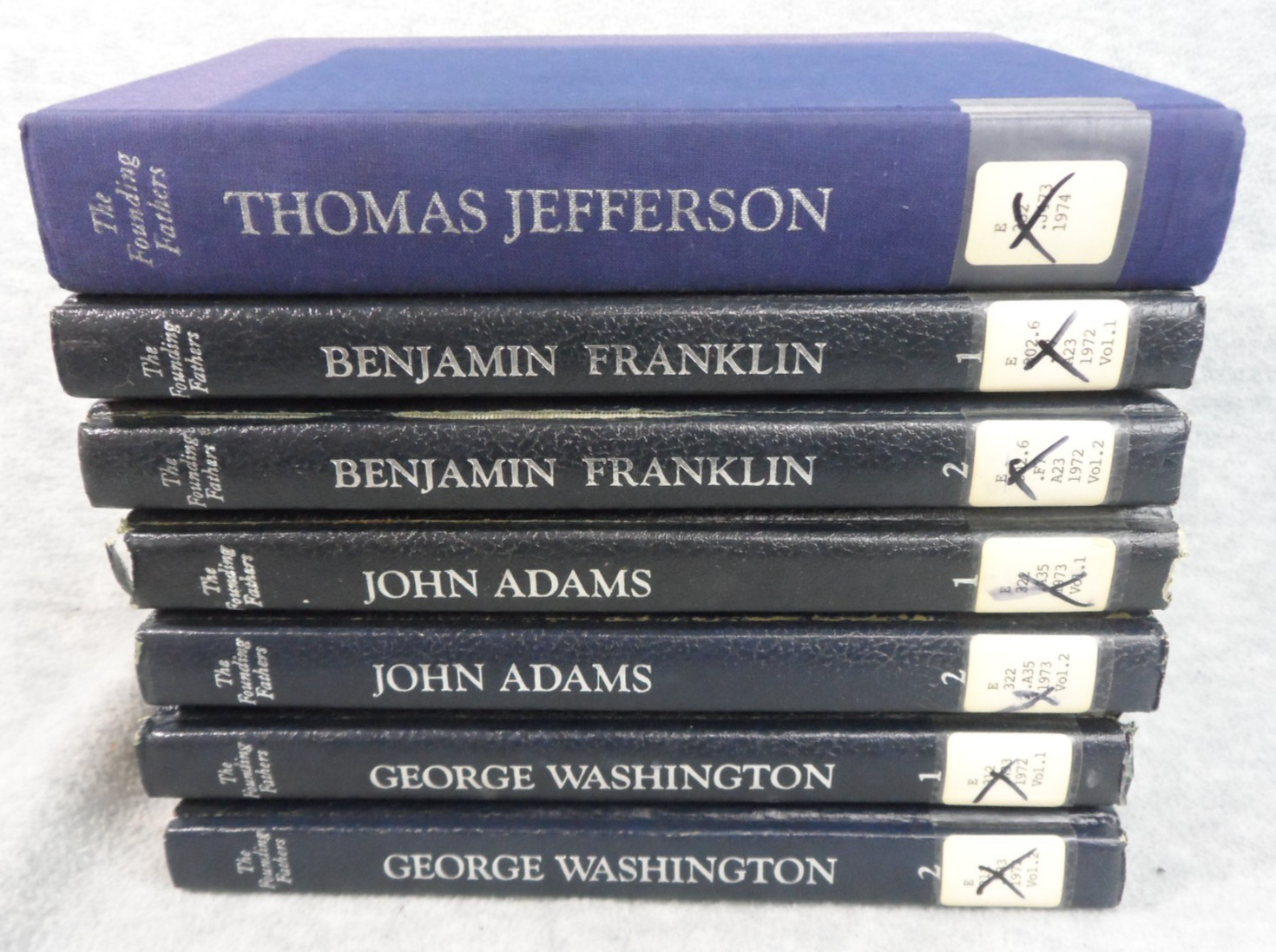 Newsweek Lot of 7 The Founding Fathers Hardcover Books 1970s