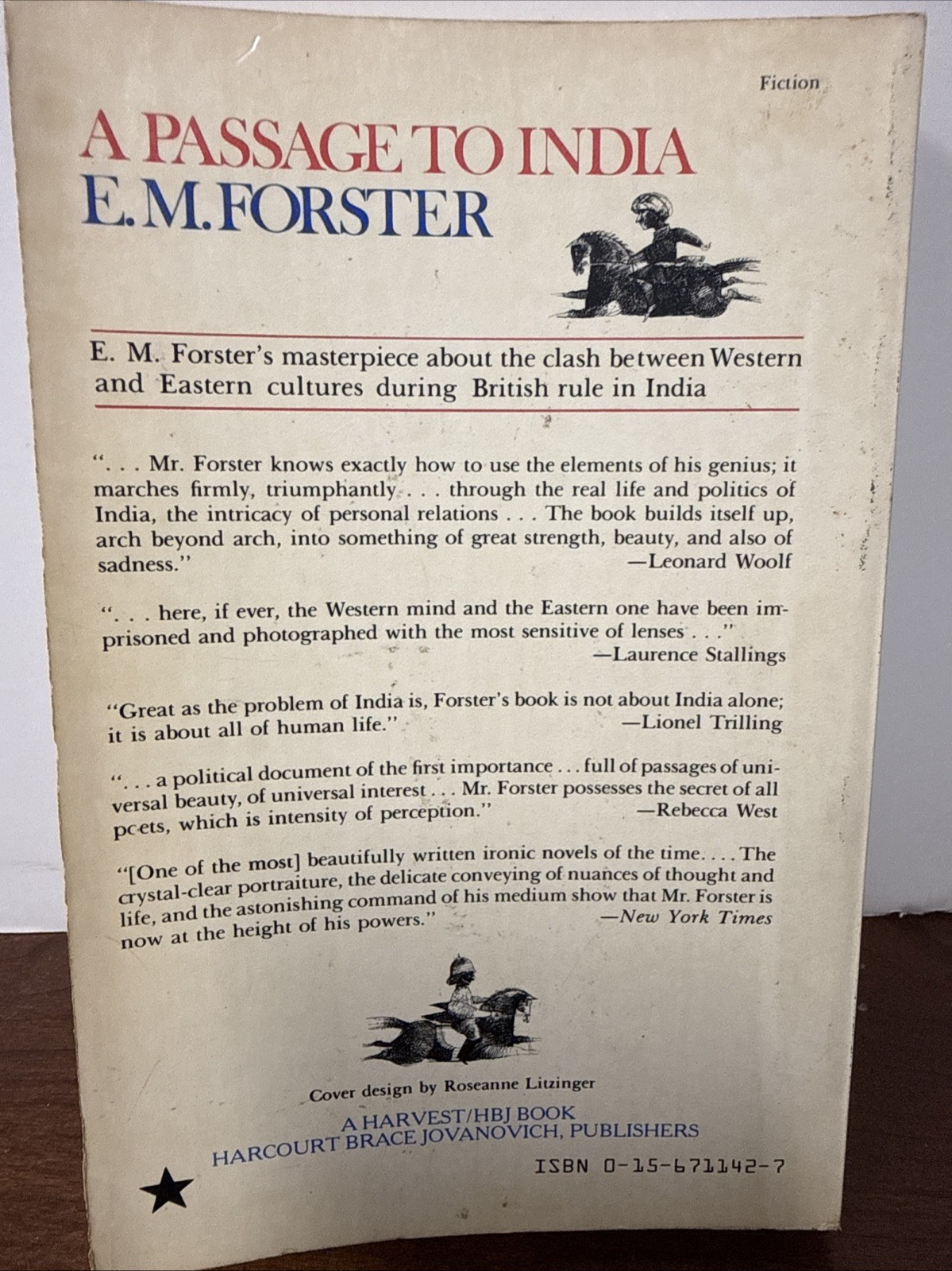 A Passage to India – 1965 by E. M. Forster – Paperback