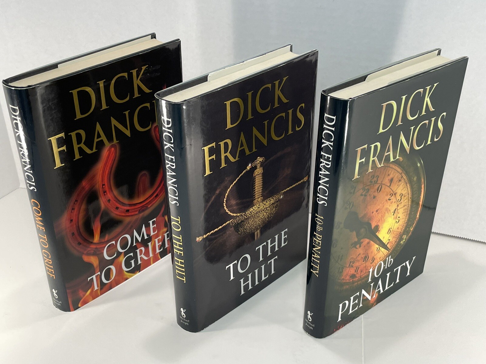 Dick Francis Lot Of 3 – 10lb Penalty | To The Hilt | Come To Grief London Ed.