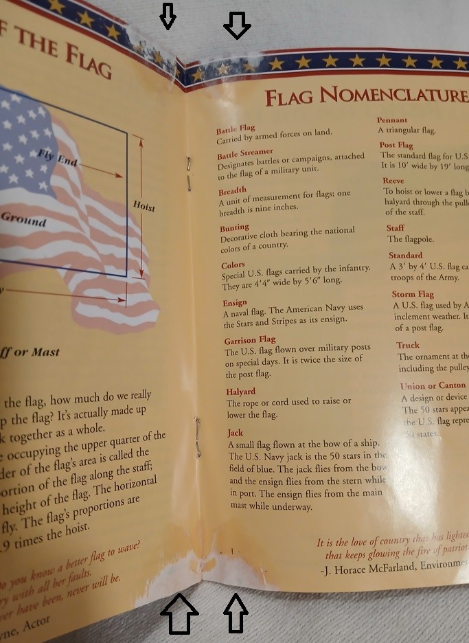 The American Flag History & Usage Ppb Vicky Oakes Handout 2003 Patriot Booklet