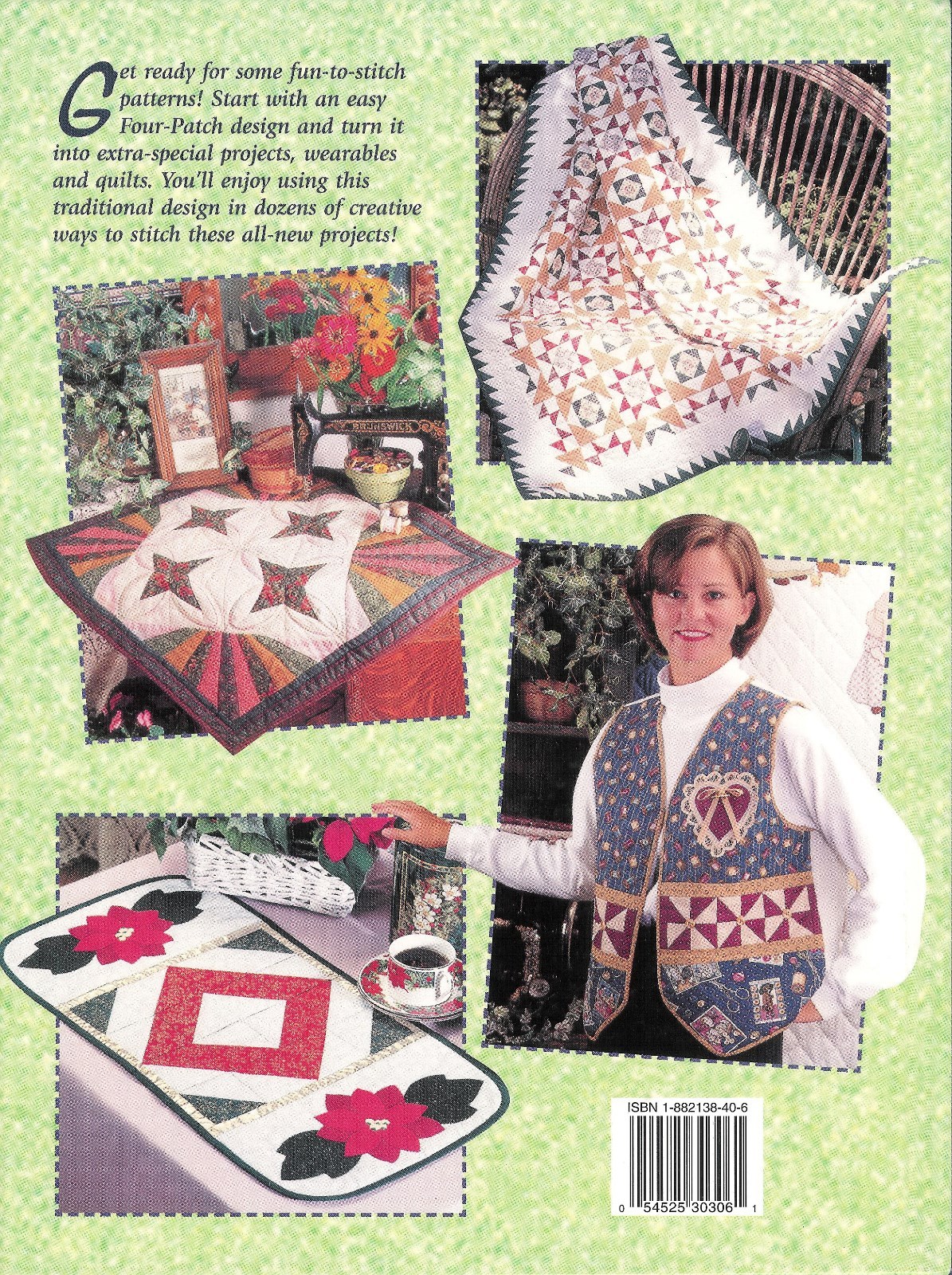 Easy Four-Patch Quilting by Jeanne Stauffer – 176 Pages Hardcover Book