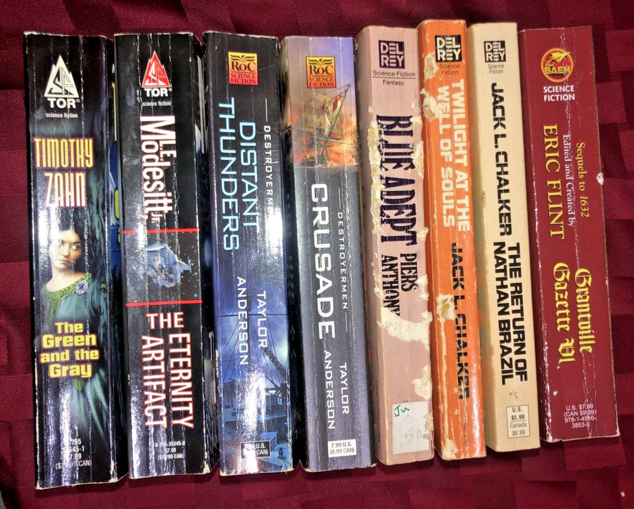 Science Fiction Combo Lot of 8 paperback books Package Deal Set